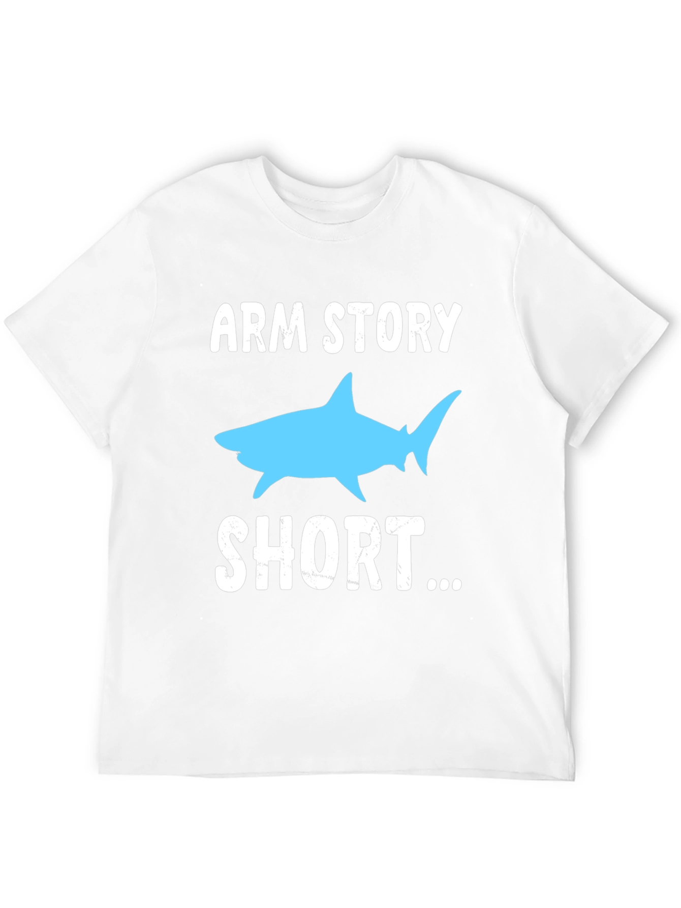 Black Arm Story Short Shark Graphic T-Shirt view 12