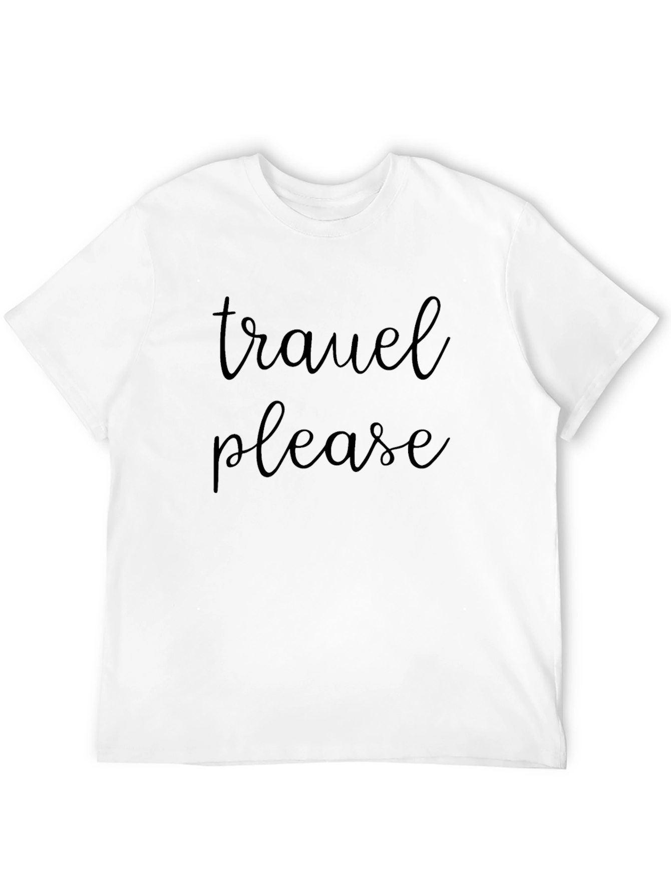 Black Travel Please Black Graphic T-Shirt view 12