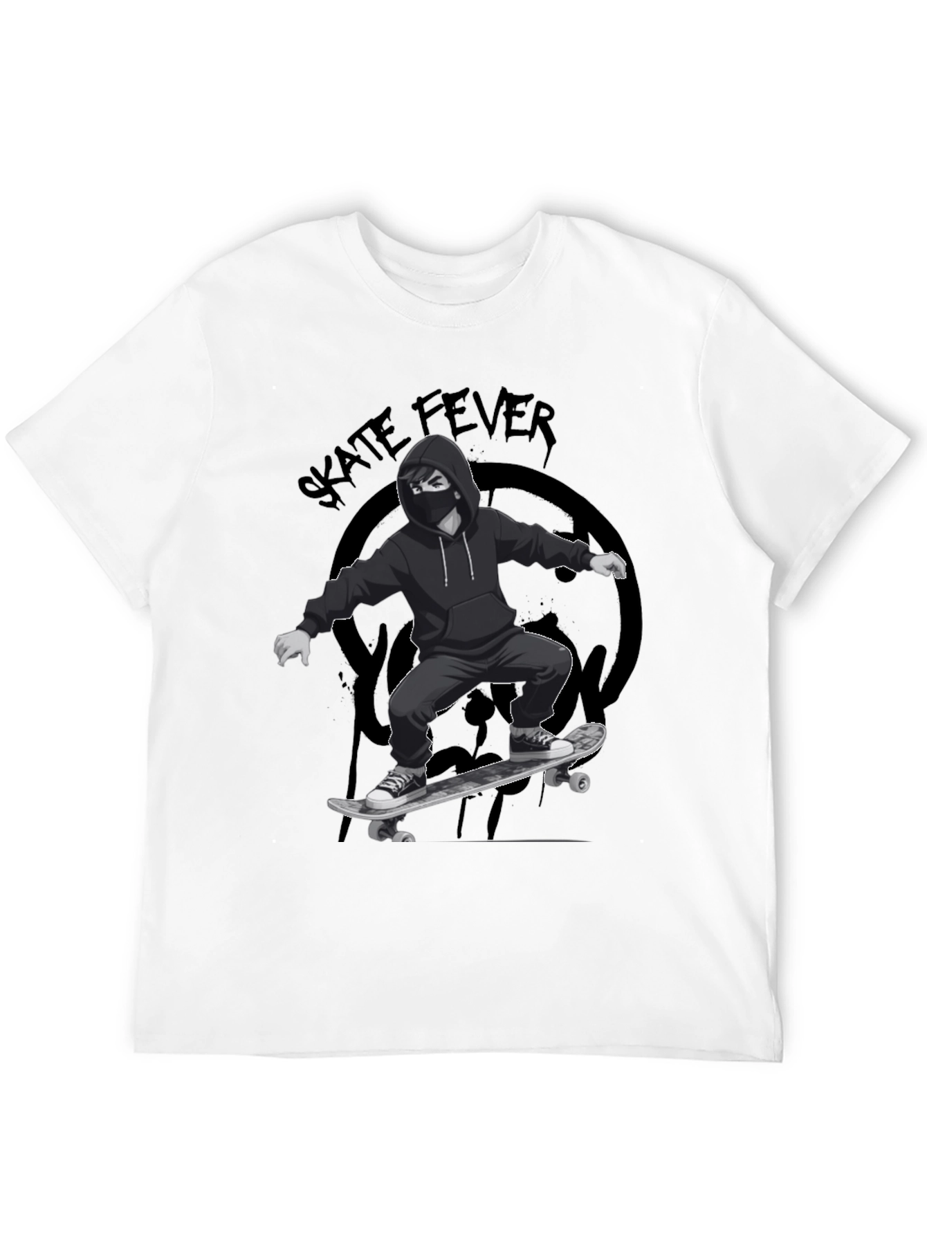 Skate Fever Graphic T-Shirt - Cool Skater Design - 12