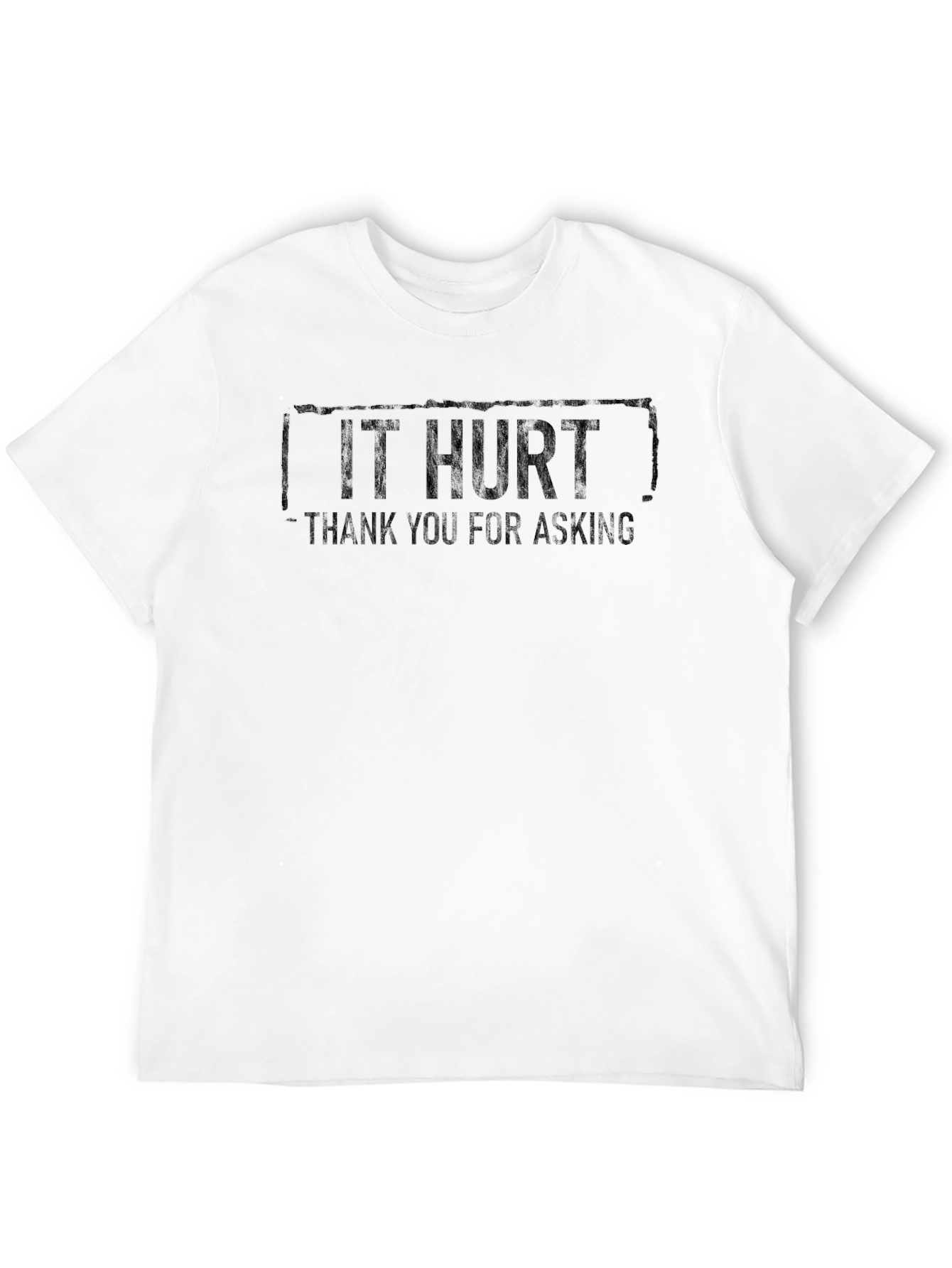 Black Funny "IT HURT" Graphic Tee - Sarcastic Comfort view 12