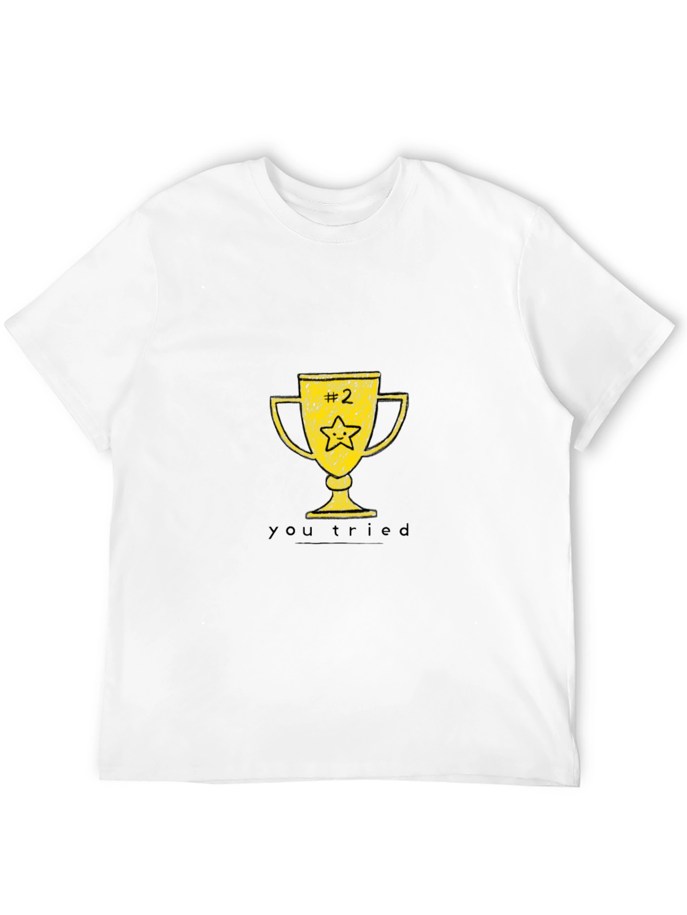 Black You Tried Trophy T-Shirt - Funny Graphic Tee view 12