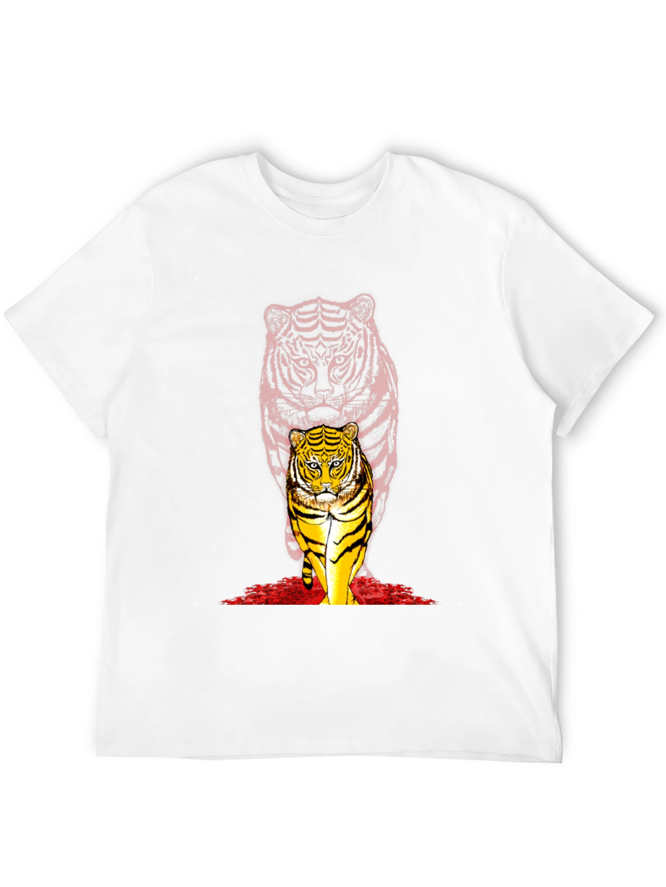 Black Tiger Graphic Black T-Shirt - Bold Animal Print view 12