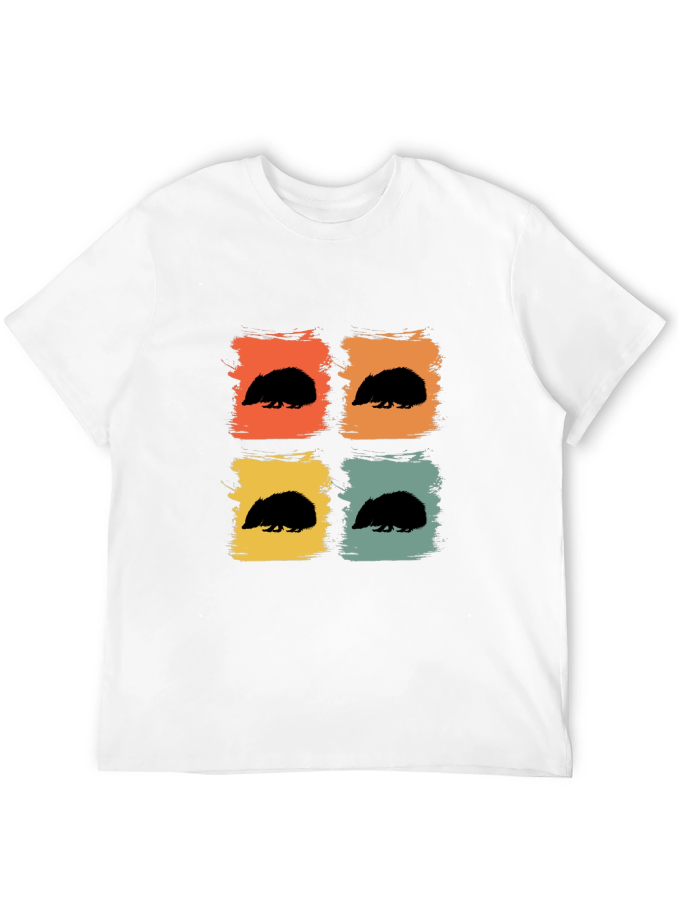 Black Retro Hedgehog Graphic Tee - Black view 12