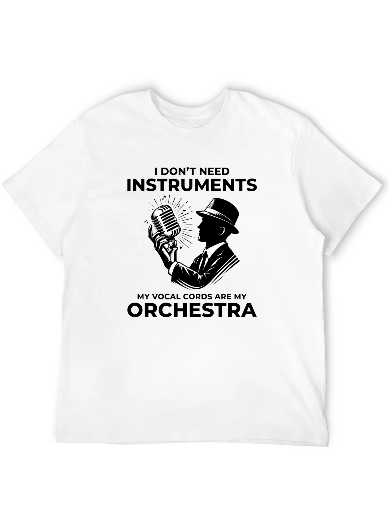 Black Vocal Artist Tee: My Vocal Cords Are My Orchestra view 12