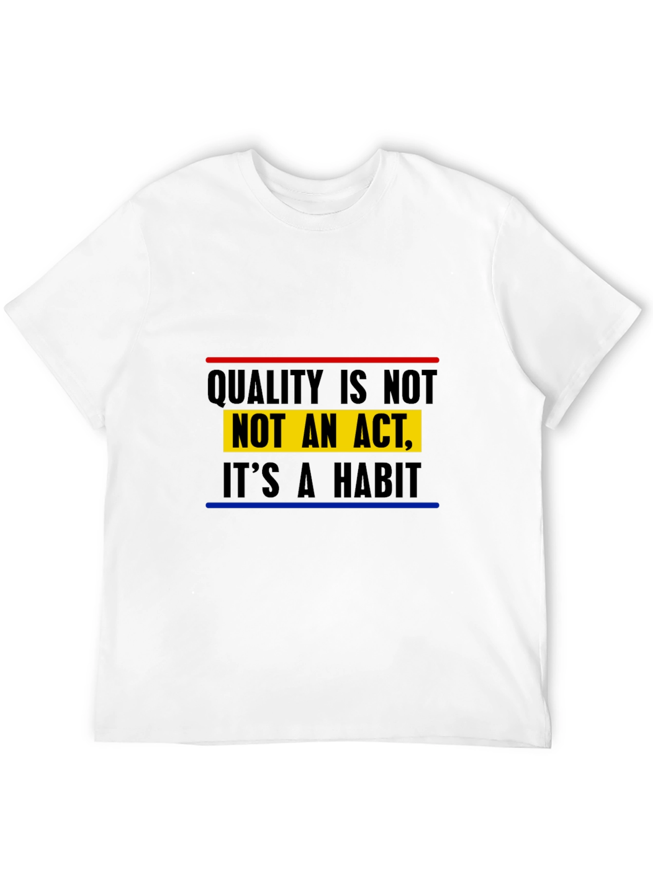 Black Quality is Habit Men's Black Graphic Tee view 12