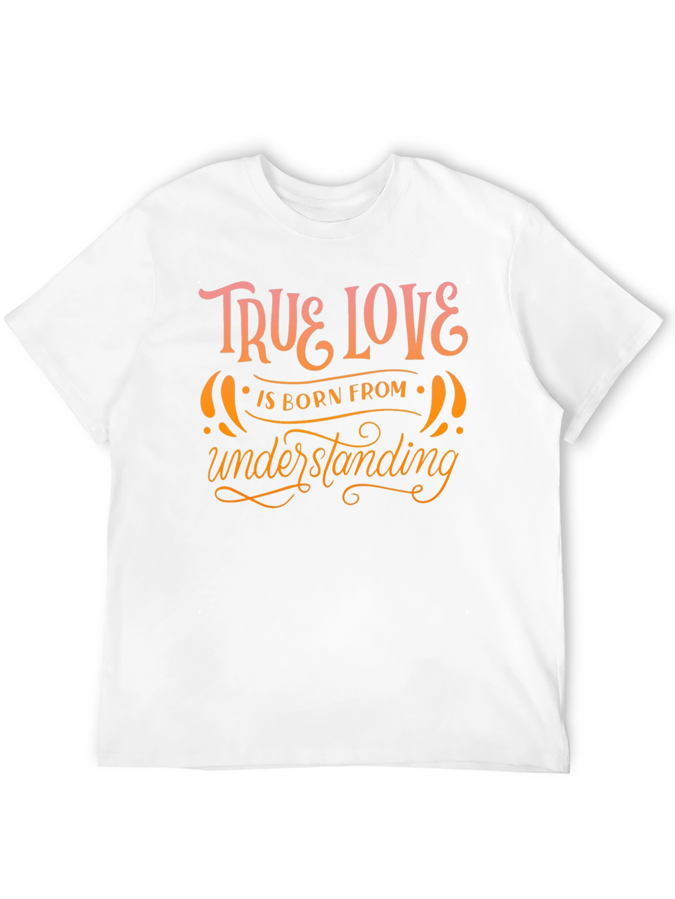Black True Love T-Shirt - Understanding Design view 12