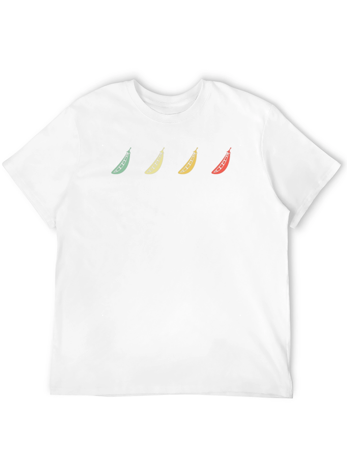 Black Colorful Pea Pod T-Shirt view 12