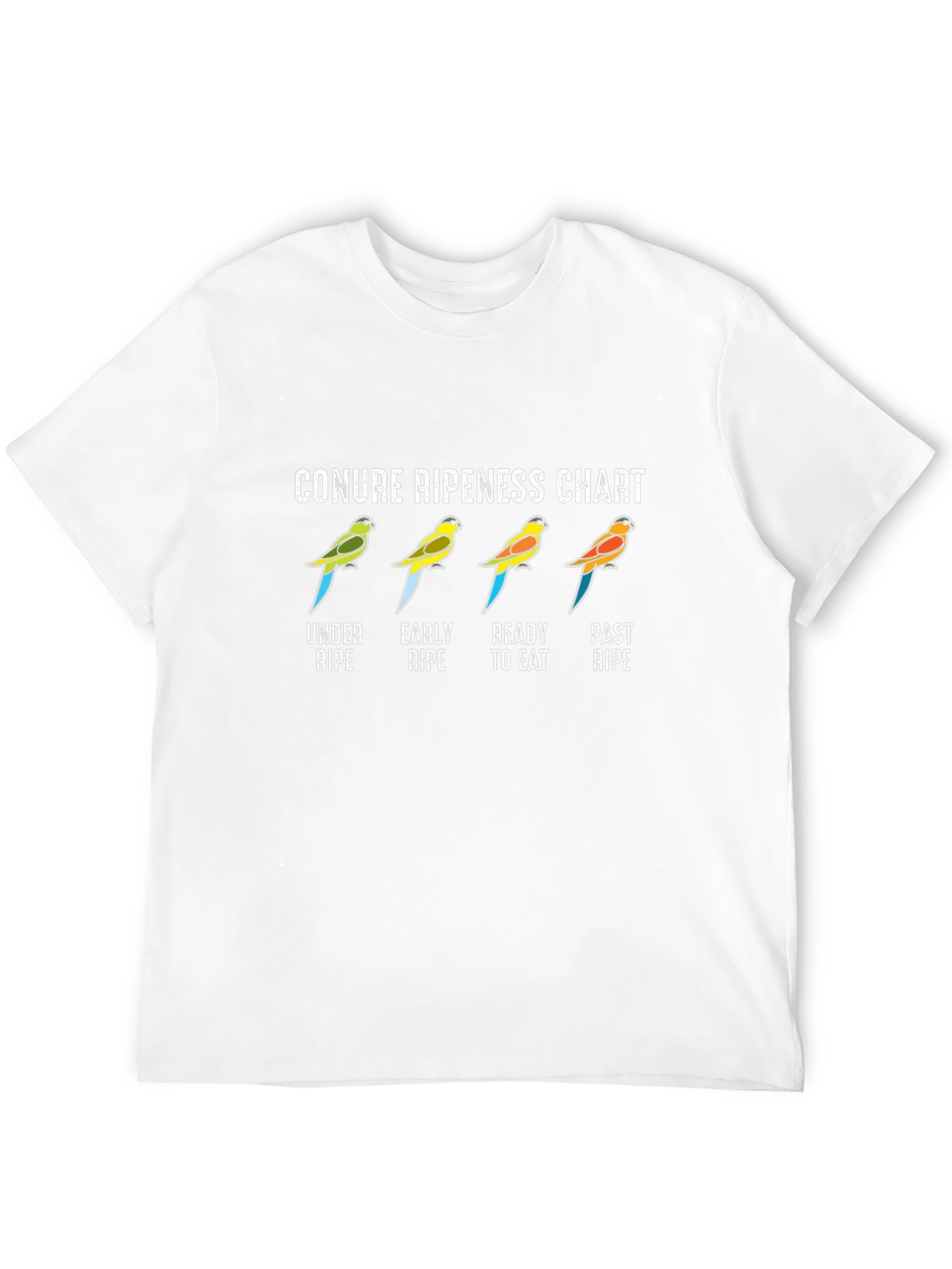 Black Conure Ripeness Chart Black T-Shirt view 12