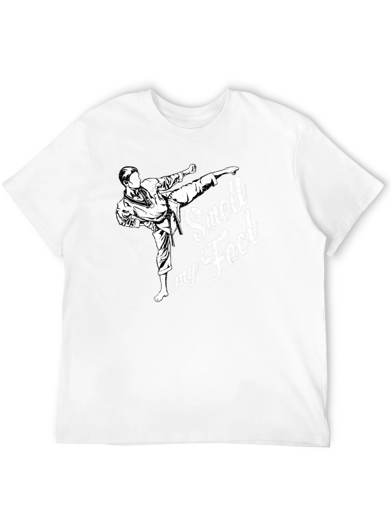 Black Smell My Feet Karate T-Shirt Funny Martial Arts Tee view 12