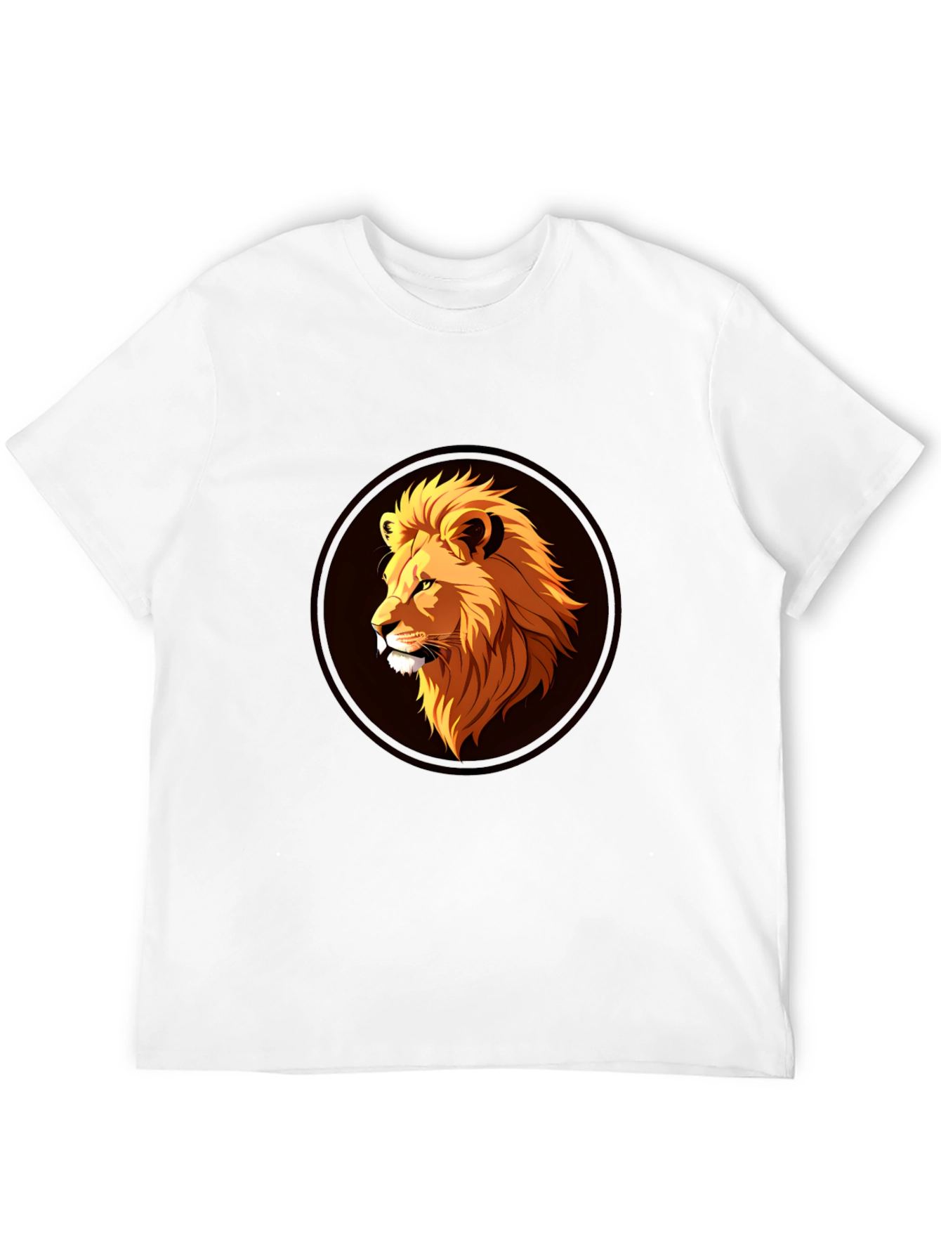 Black Lion Graphic Black T-Shirt - Stylish Men's Apparel view 12