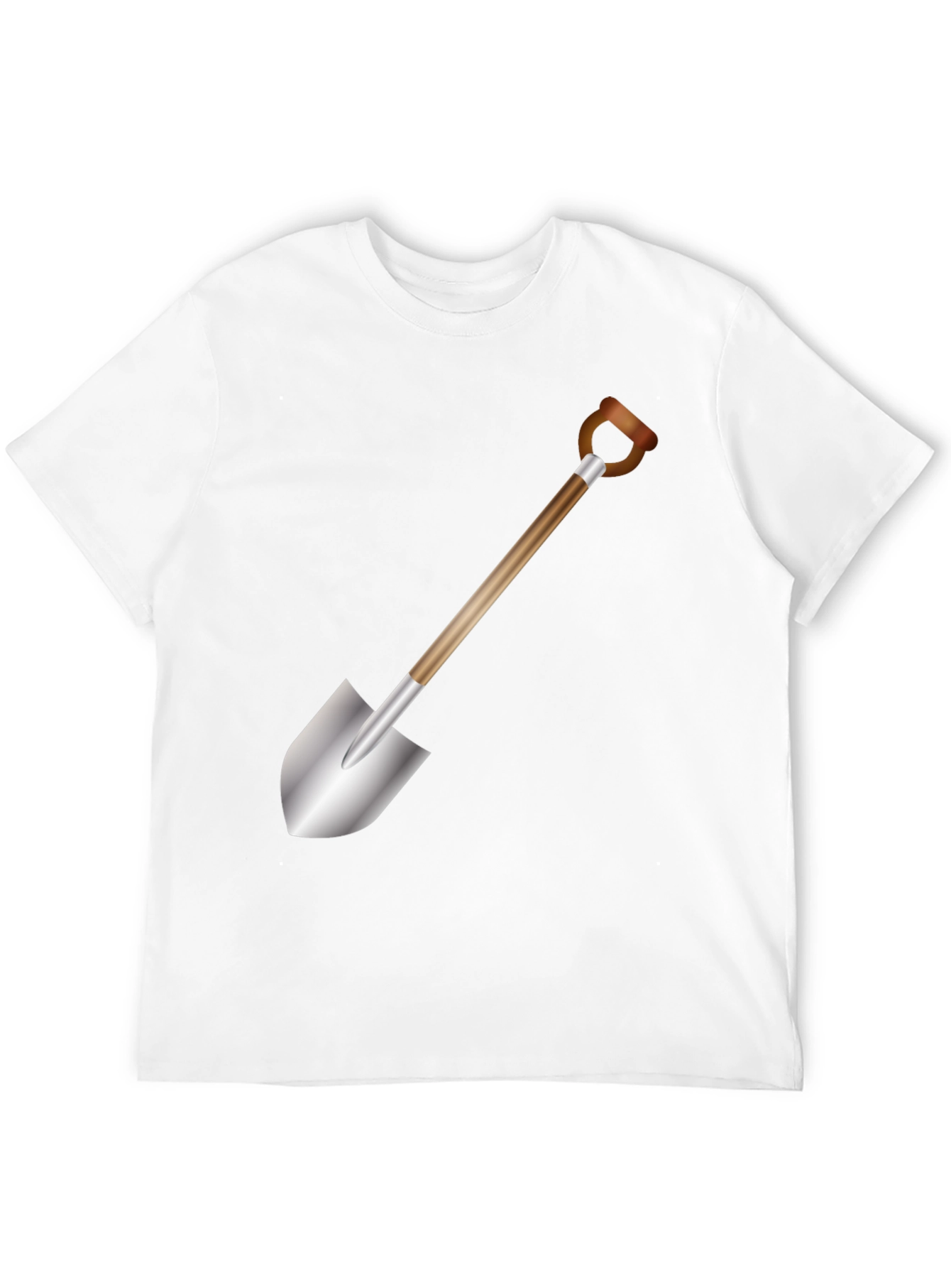 Black Shovel Graphic T-Shirt - Black Cotton Tee view 12