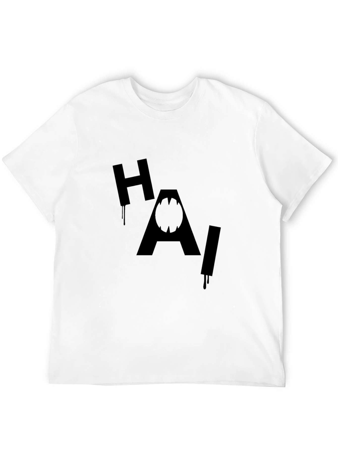 Black HAI Joker Inspired Black T-Shirt view 12