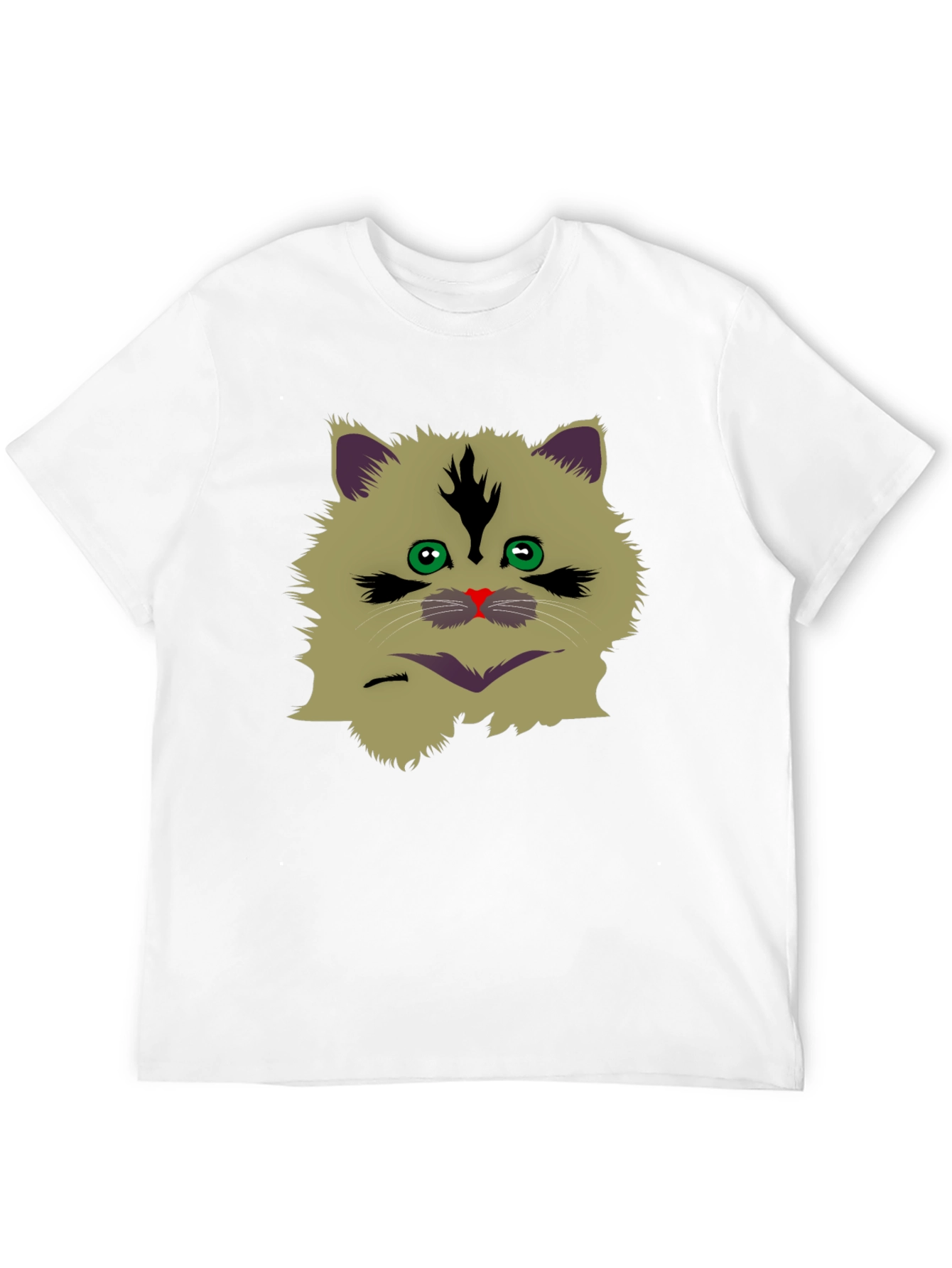 Black Funny Cat Graphic T-Shirt view 12