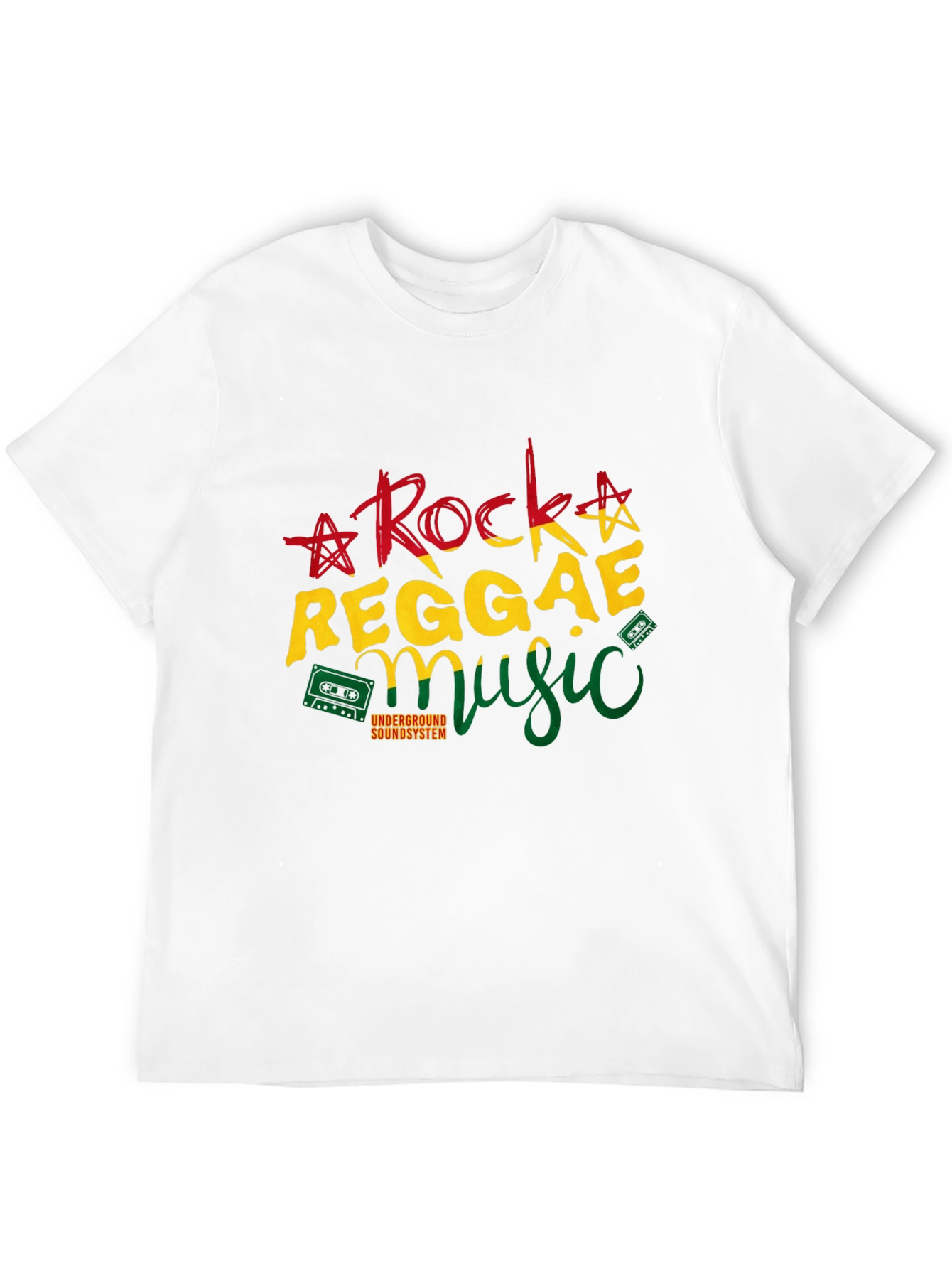 Black Rock Reggae Music T-Shirt view 12