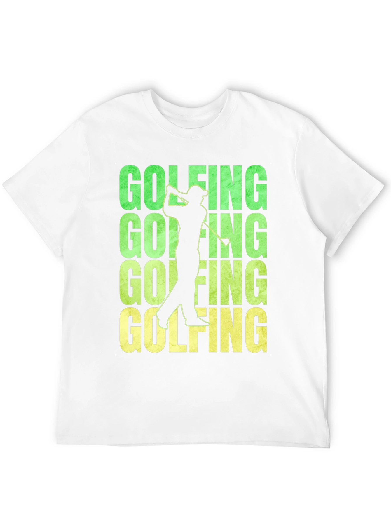 Black Golfing T-Shirt - Fun Golfer Design view 12