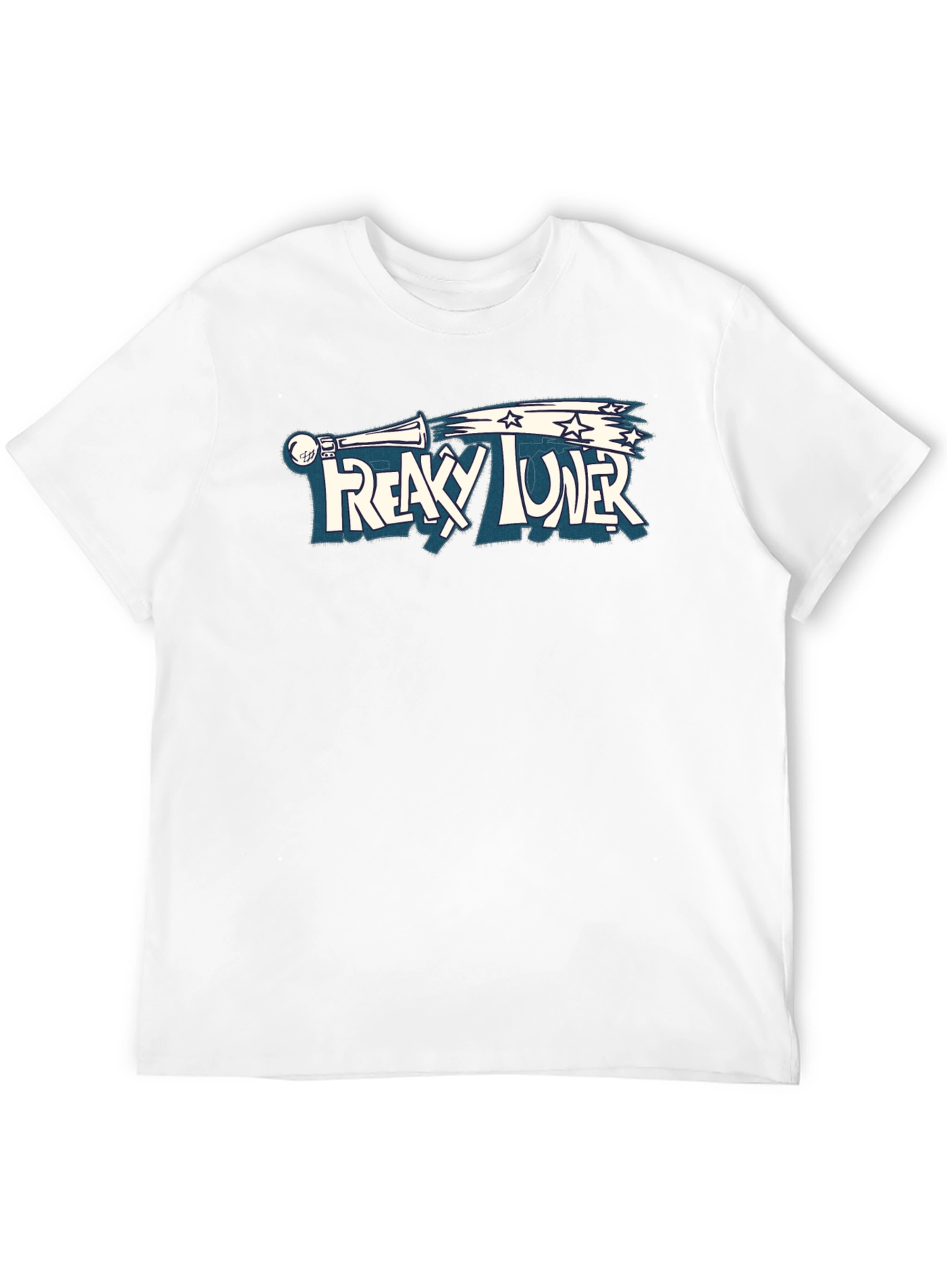 Black Freaky Tuner Graphic Black T-Shirt view 12