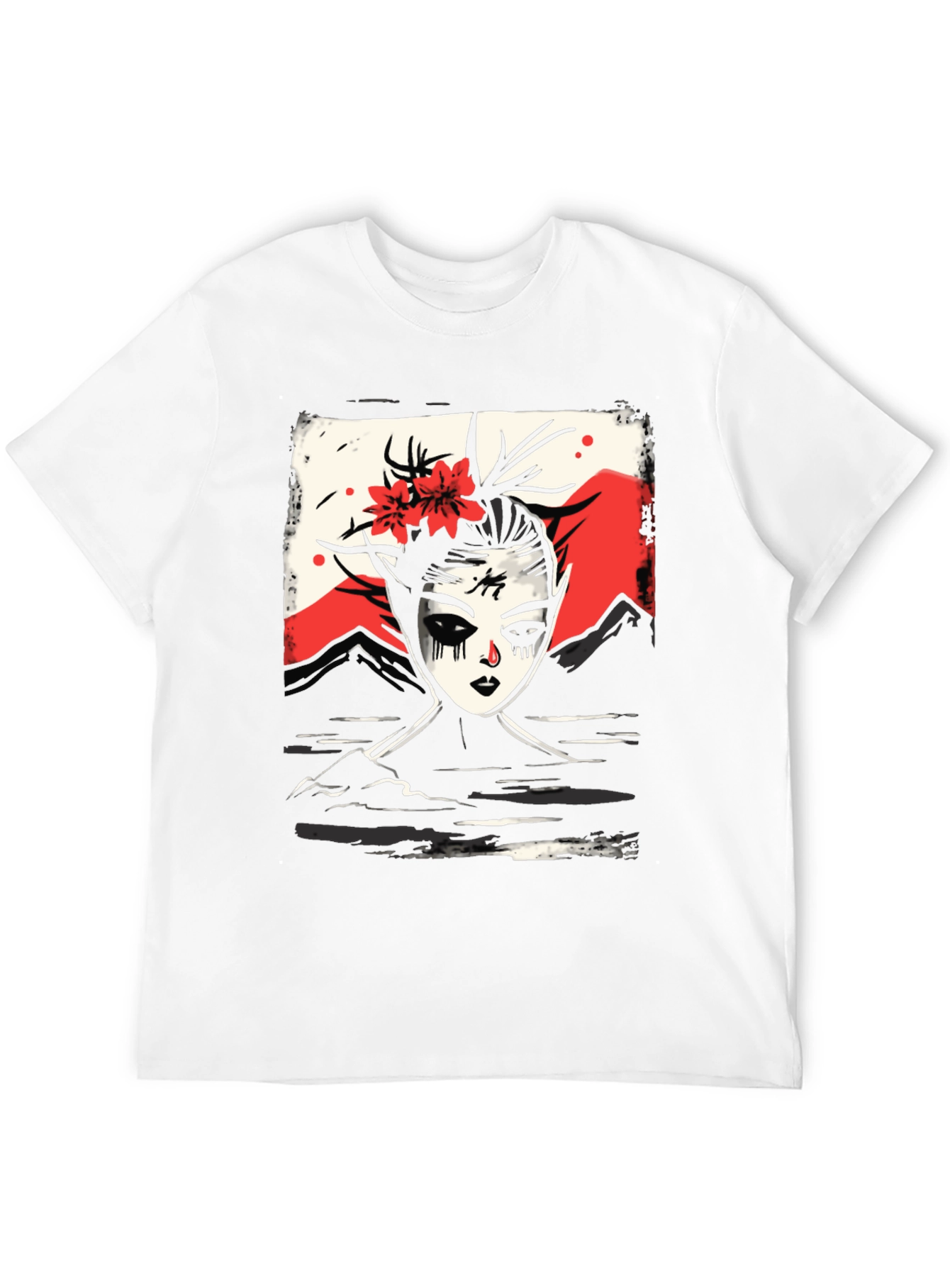 Black Mystic Mountain Woman Graphic Tee view 12