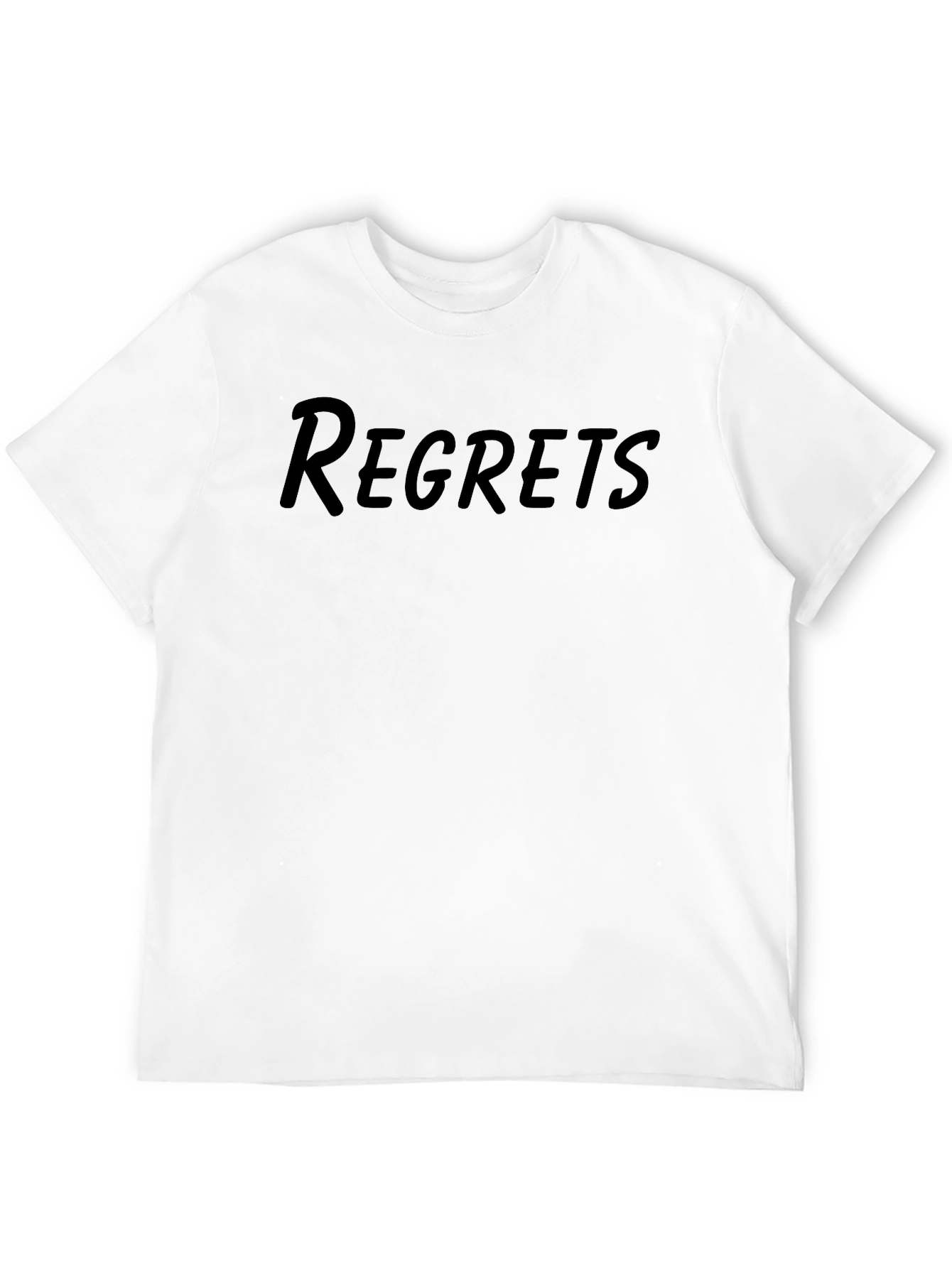 Black Regrets Black T-Shirt view 12
