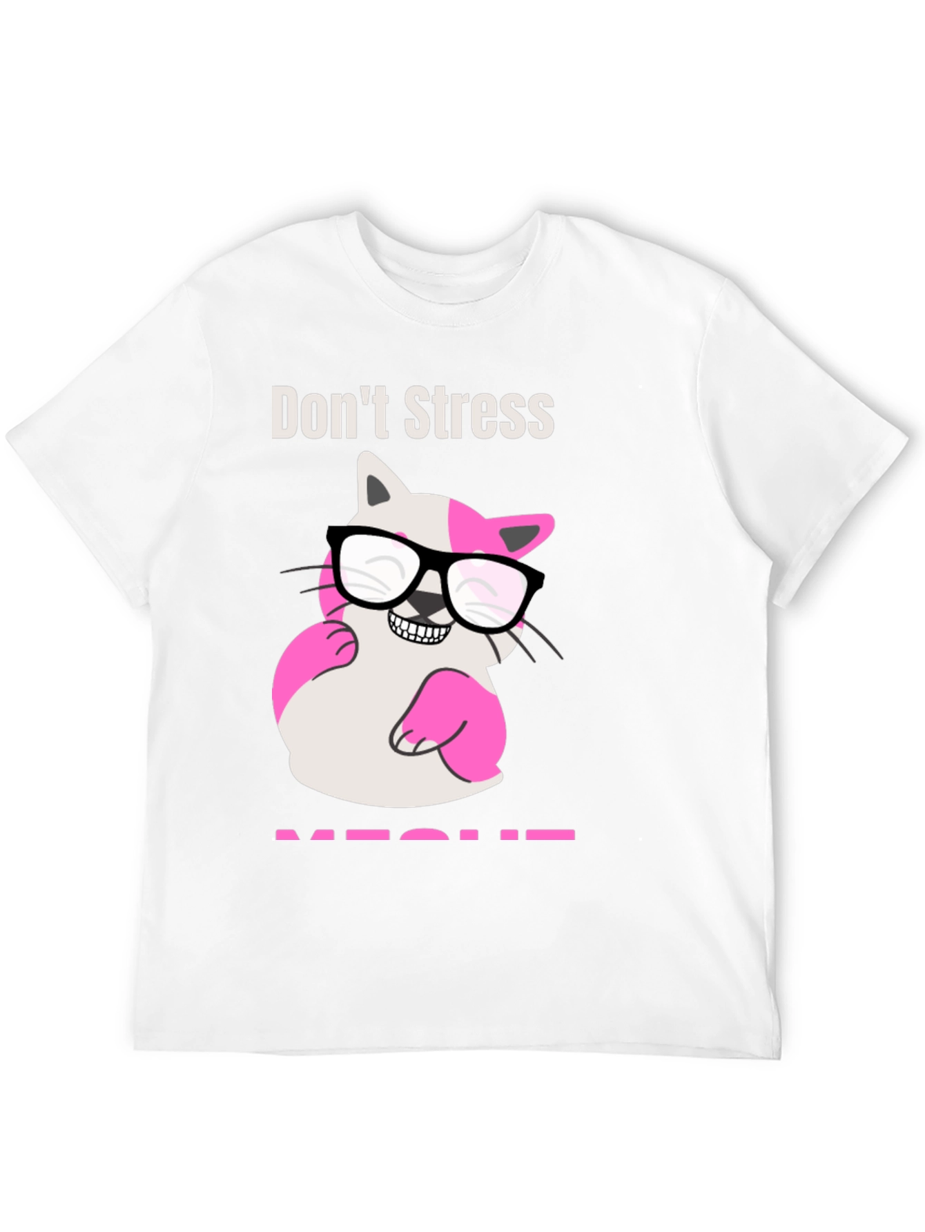 Black Don't Stress MEOWT T-Shirt view 12