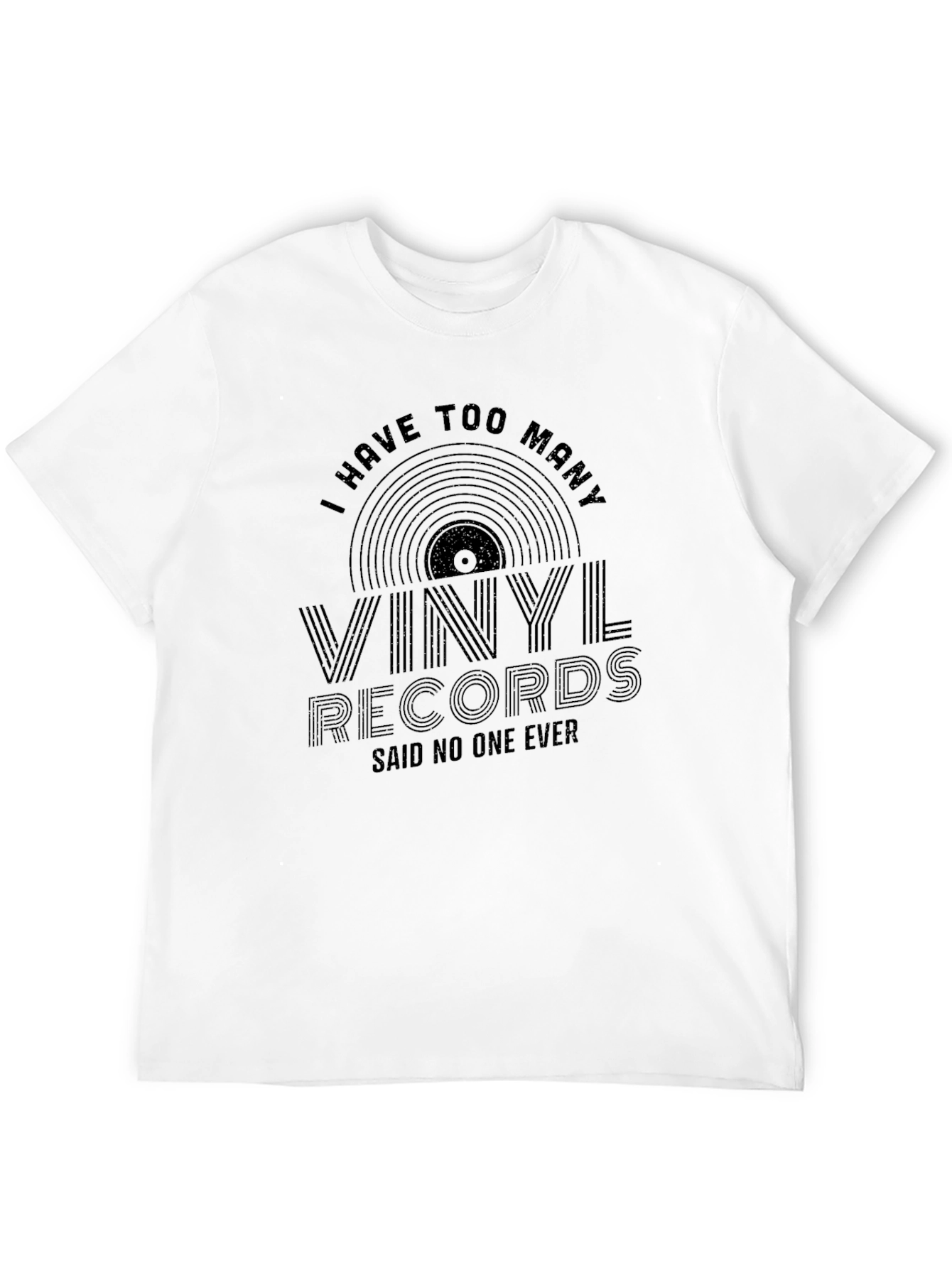 Black Vinyl Records Graphic T-Shirt - Music Lover Tee view 12