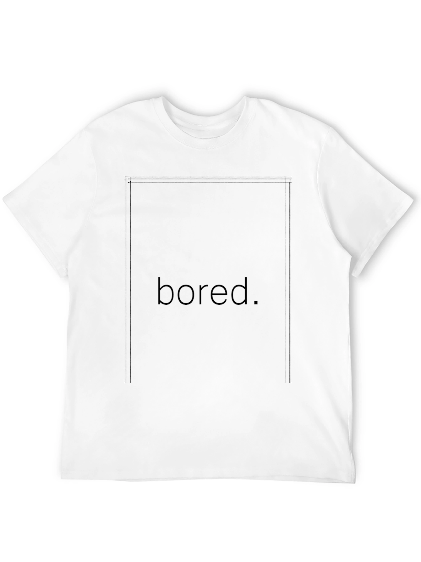 Black Bored. Graphic T-Shirt - Classic Black Tee view 12