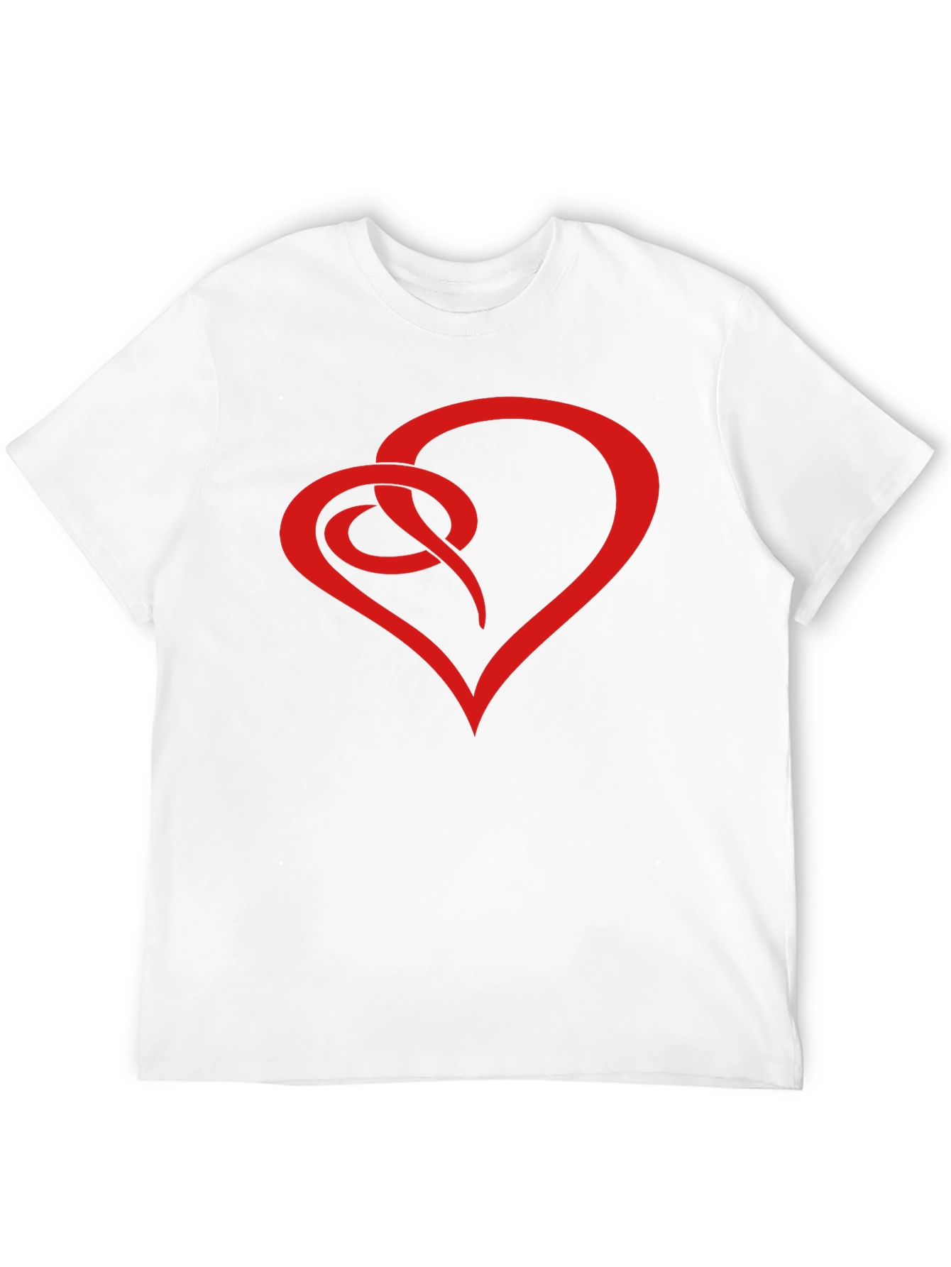 Black Heart Knot Graphic Tee - Stylish Men's Black T-Shirt view 12