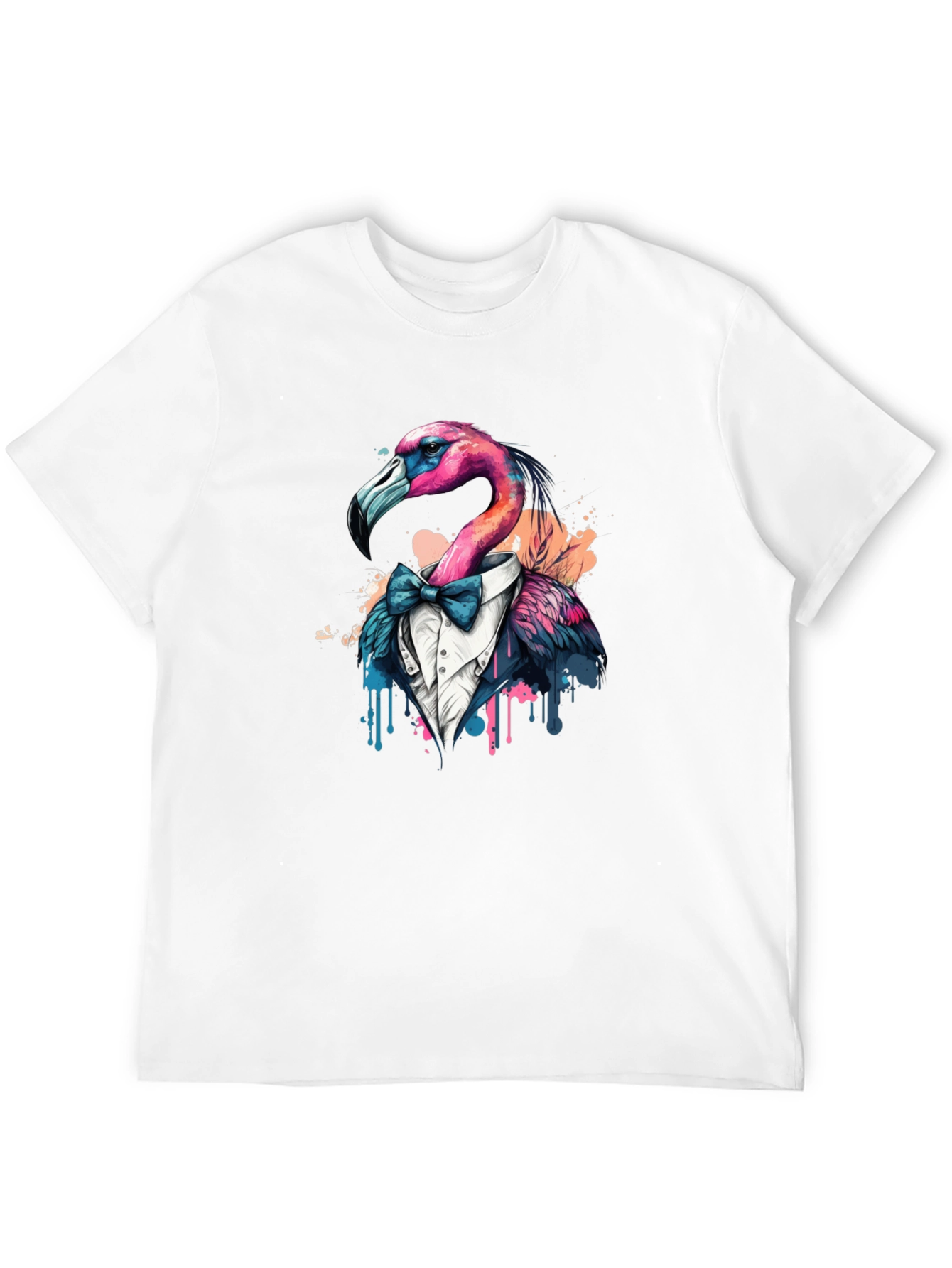 Black Flamingo Tuxedo T-Shirt view 12