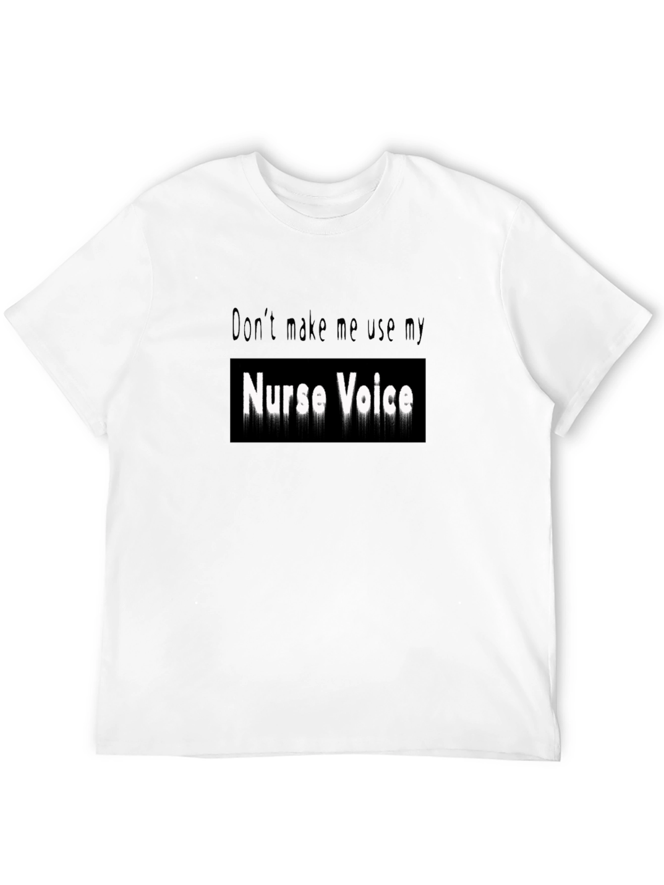 Black Nurse Voice Graphic Tee - Funny Nursing Shirt view 12