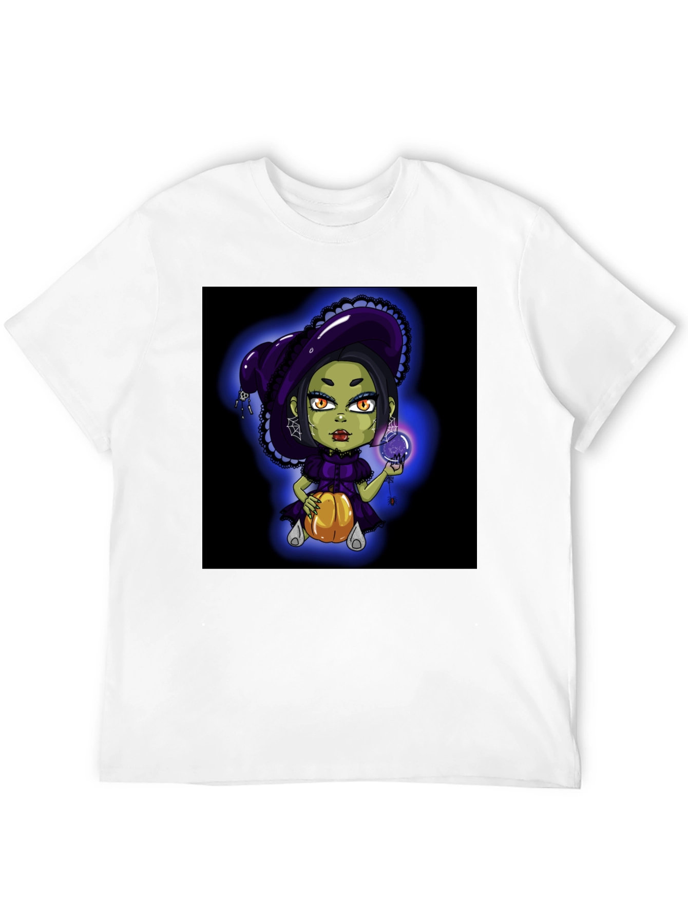 Black Witch Pumpkin Halloween T-Shirt view 12