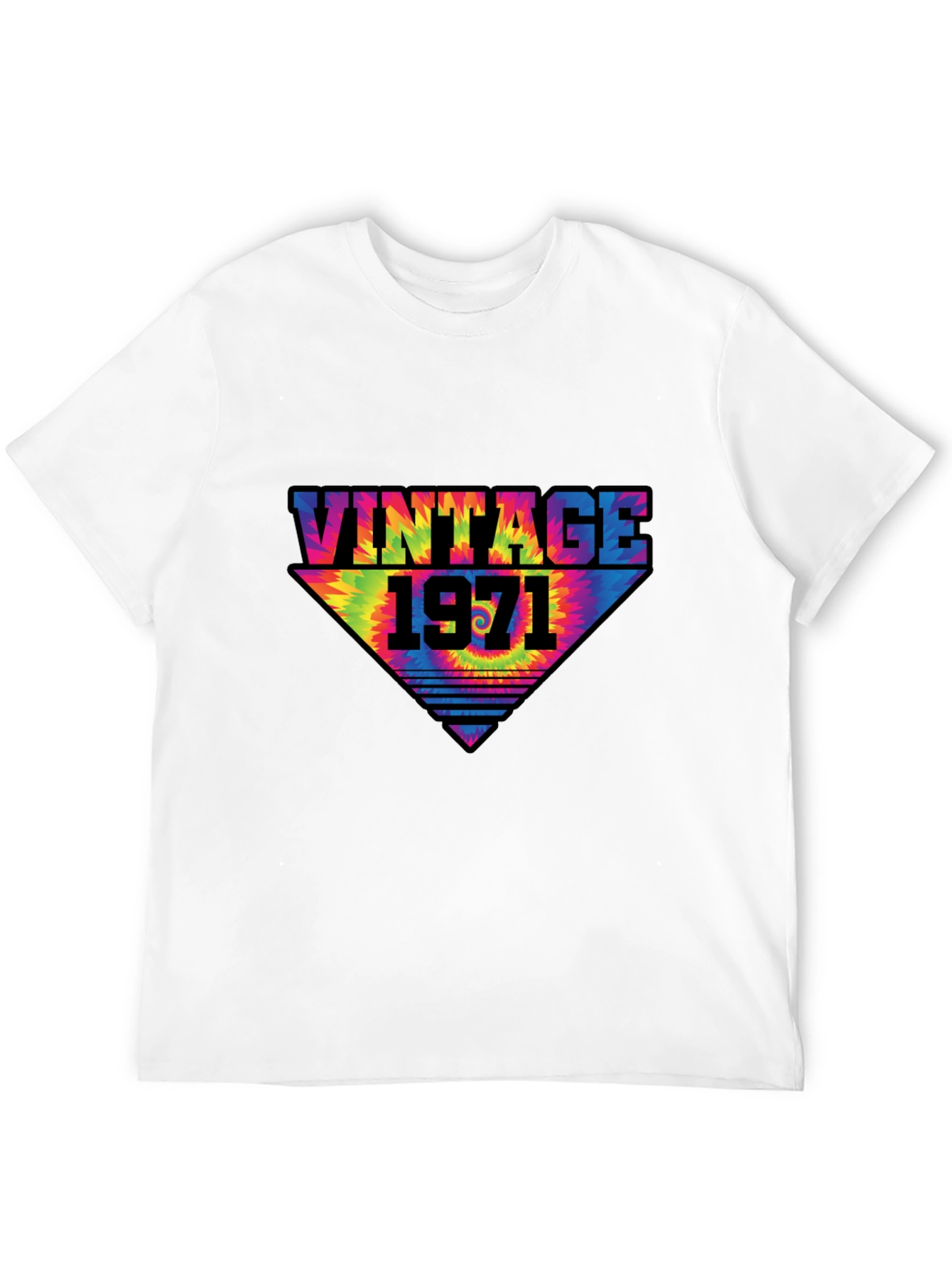 Black Vintage 1971 Tie-Dye Graphic T-Shirt view 12