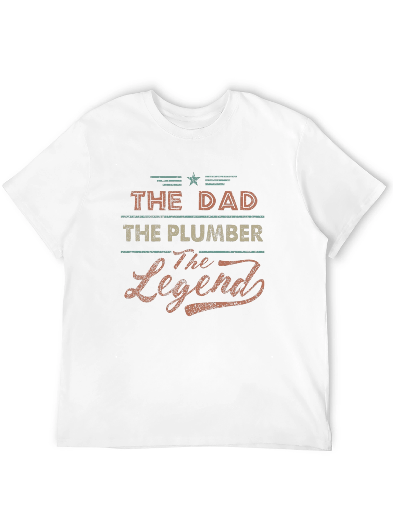 Black The Dad, The Plumber, The Legend T-Shirt view 12