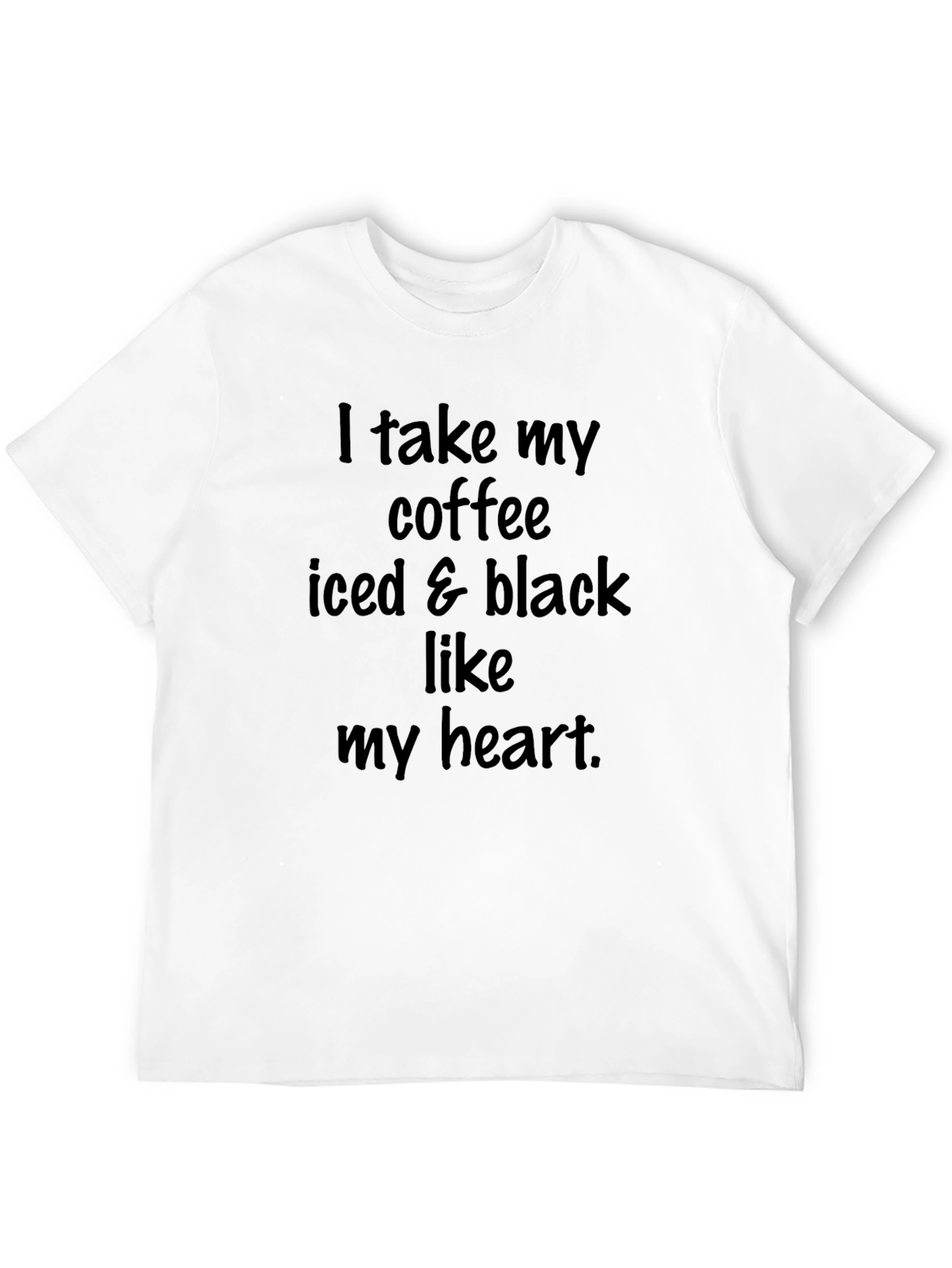 Black Iced Coffee Black Heart T-Shirt view 12