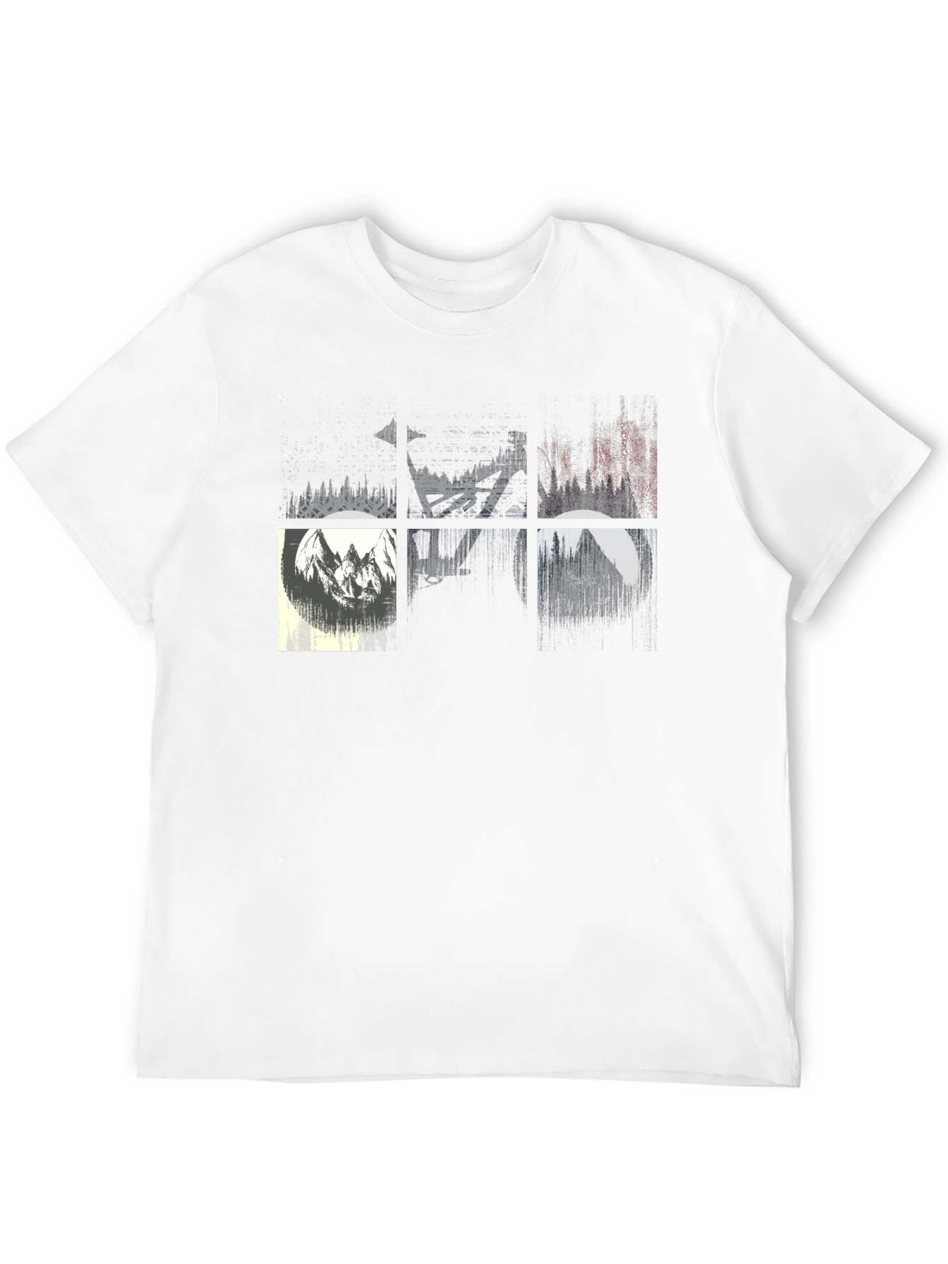 Black Nature Inspired Graphic Tee - Black view 12