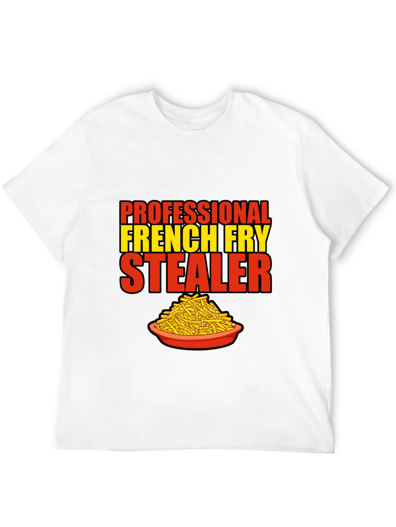 Black French Fry Stealer T-Shirt view 12