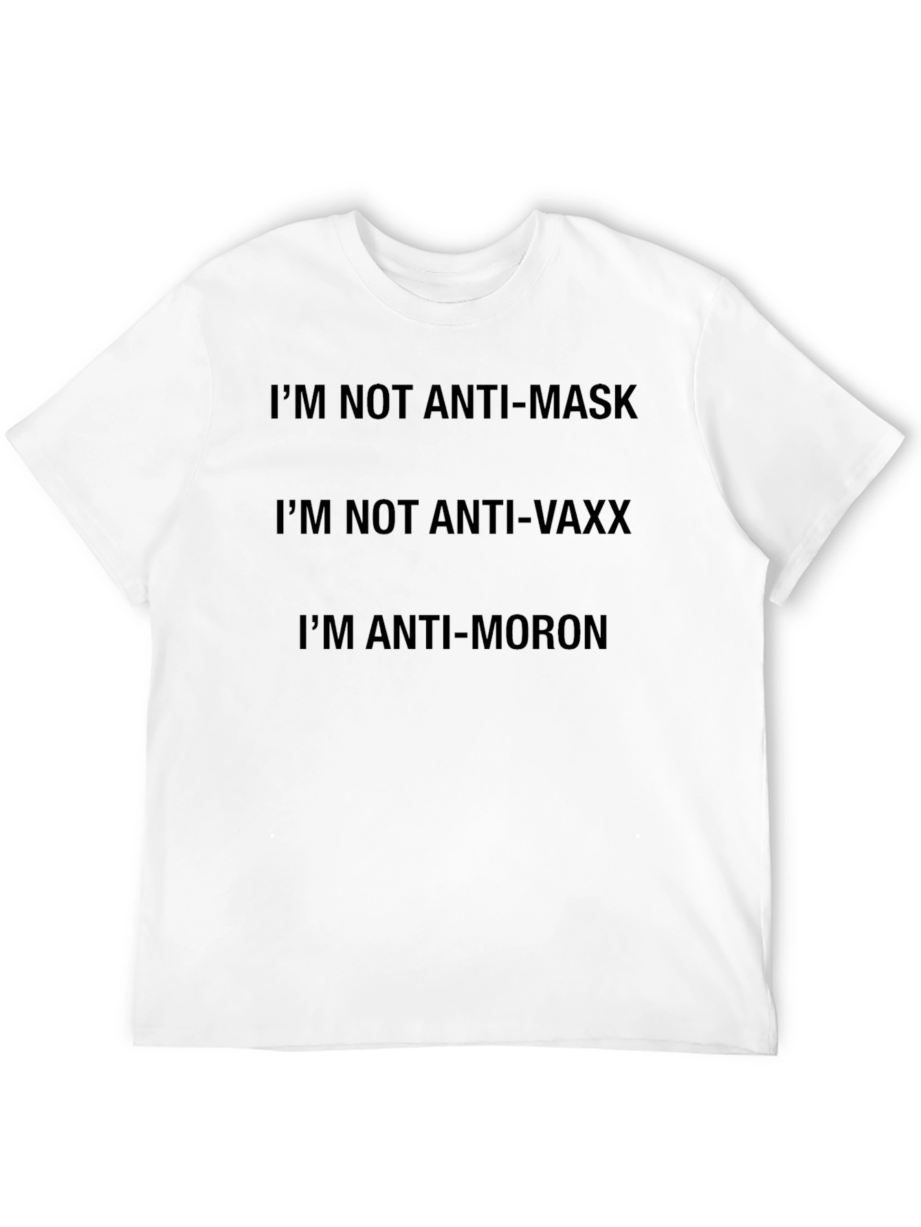 Black Anti-Moron Graphic T-Shirt view 12
