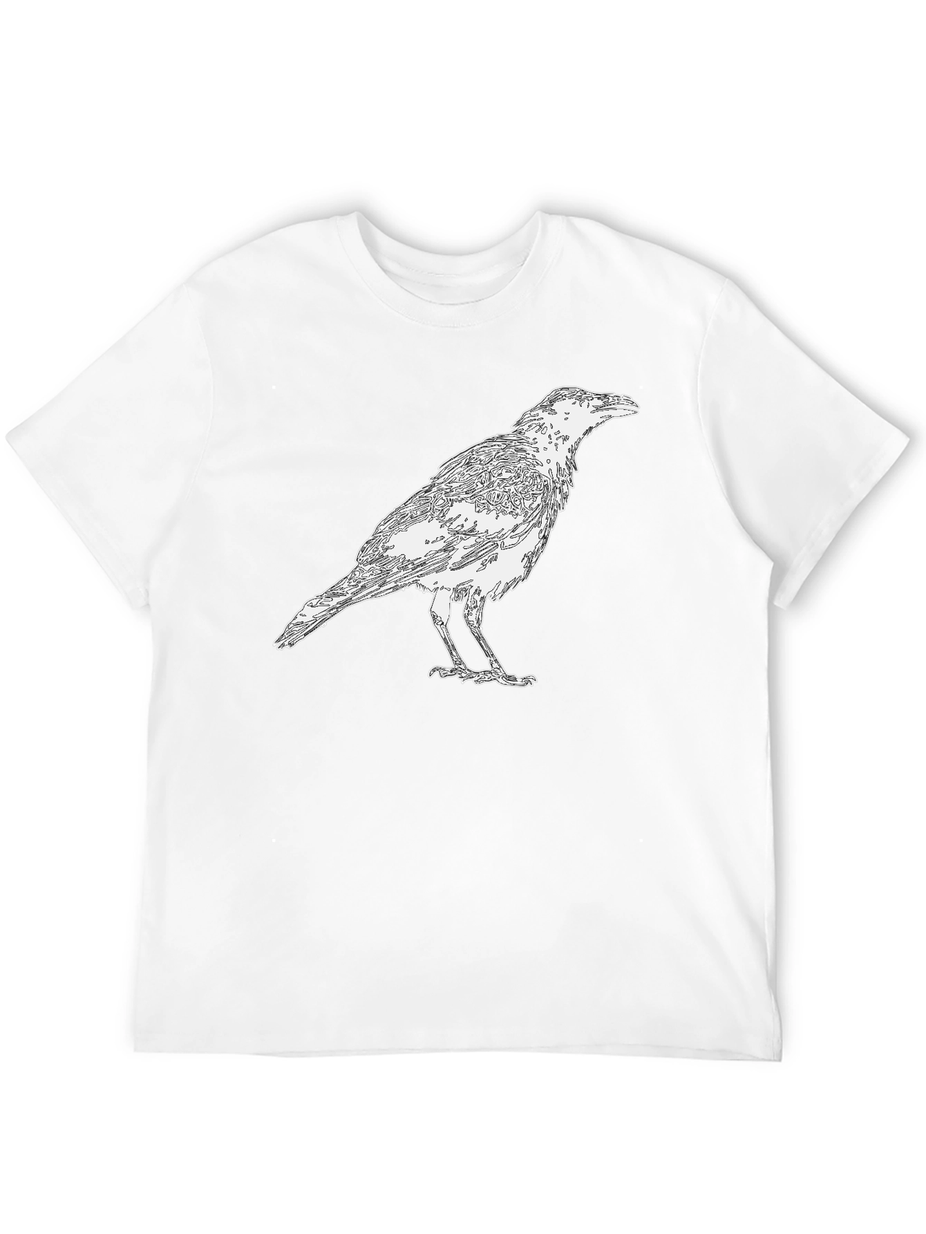 Black Raven Graphic Black T-Shirt view 12