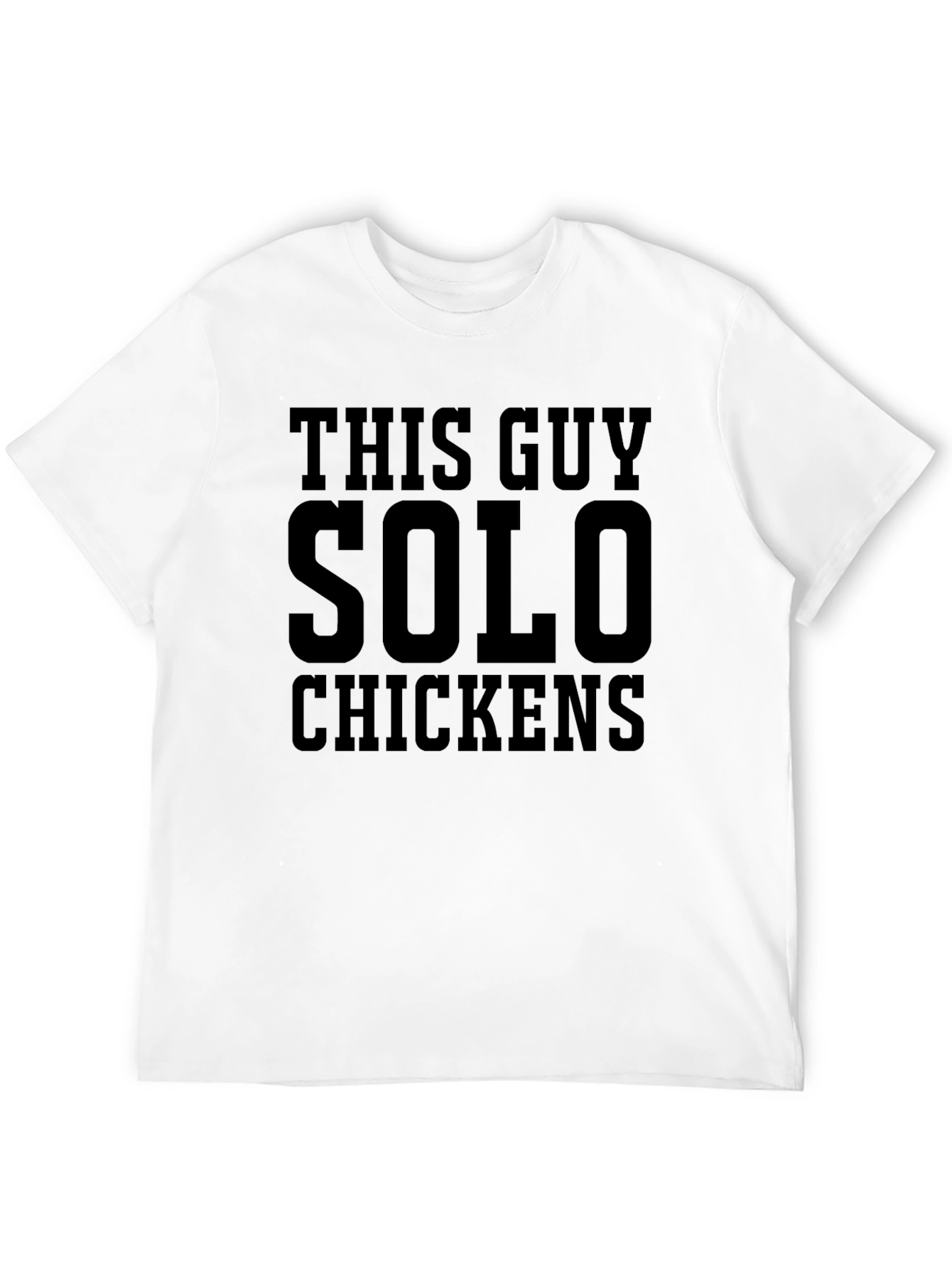Black This Guy Solo Chickens Graphic T-Shirt view 12