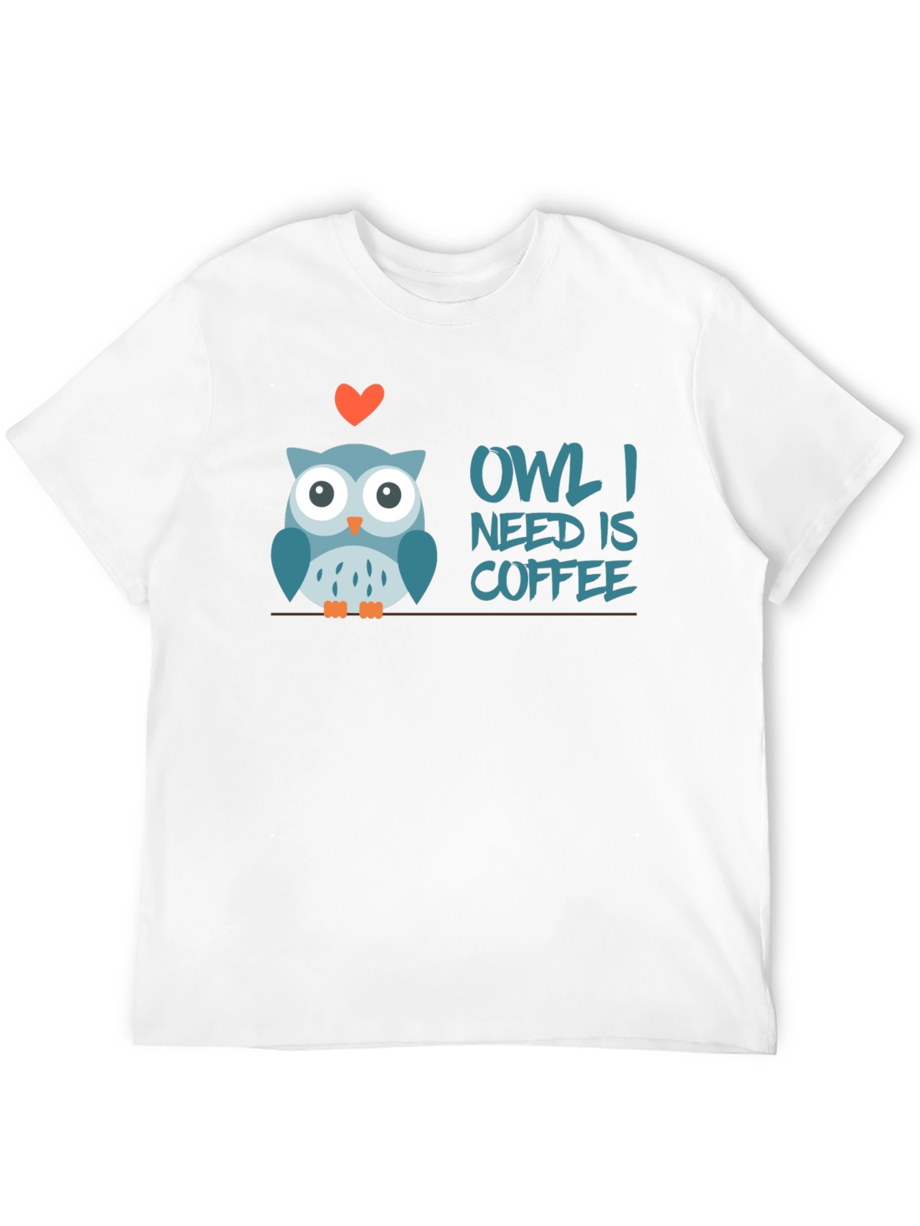Black Owl I Need is Coffee T-Shirt view 12