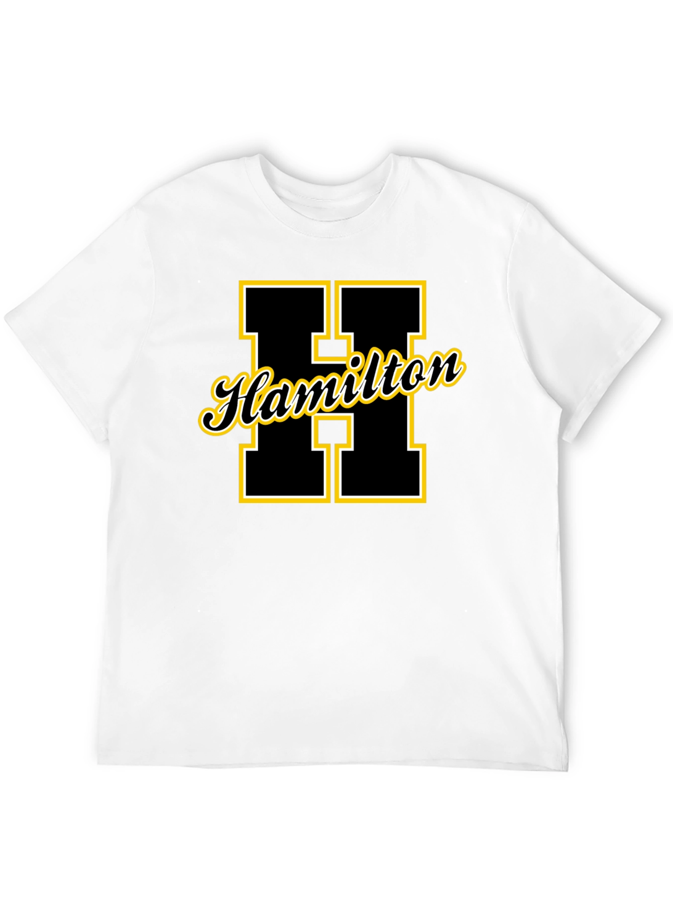 Black Hamilton Varsity Letter T-Shirt - Black view 12