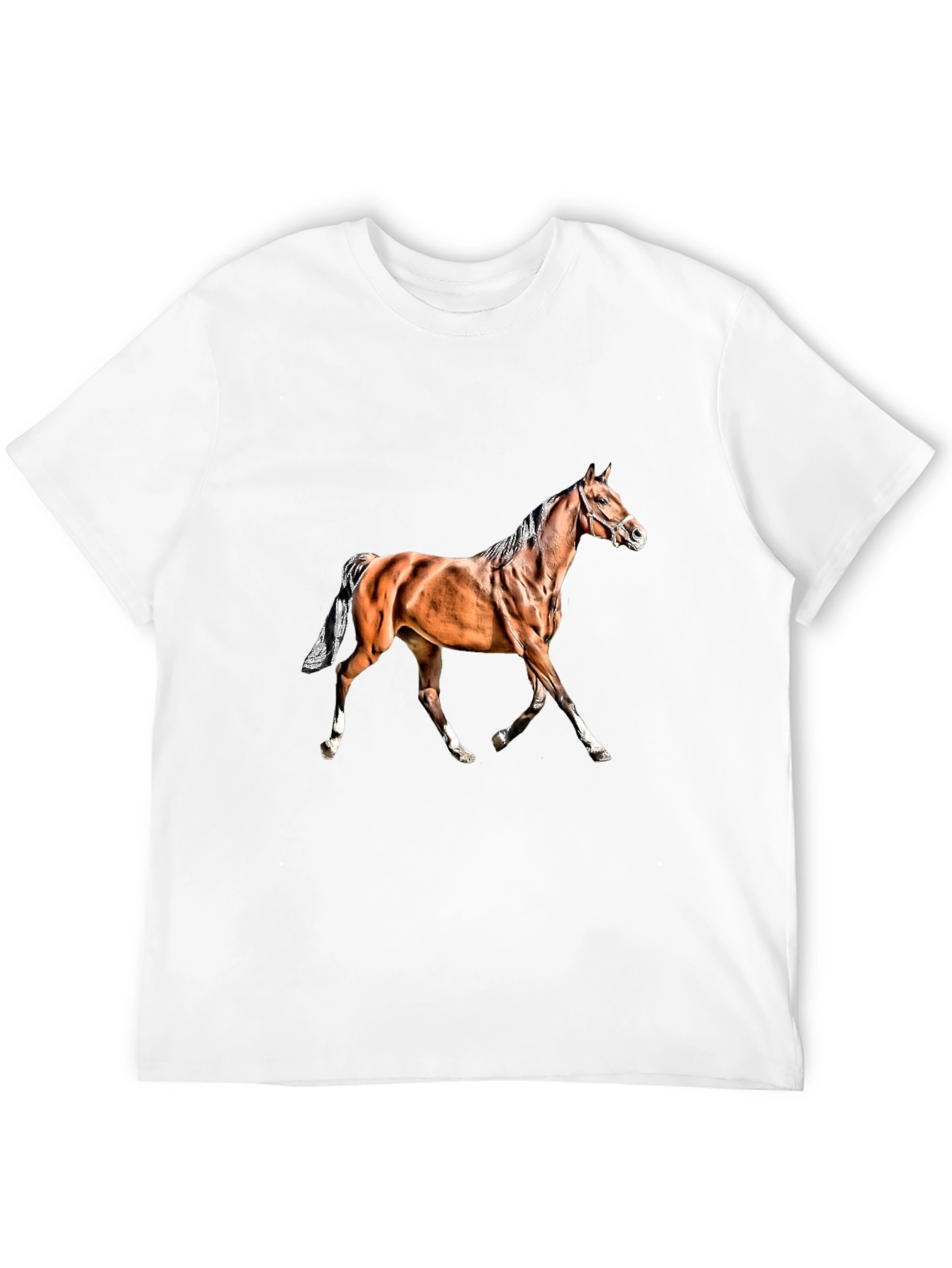 Black Horse Graphic Black T-Shirt view 12
