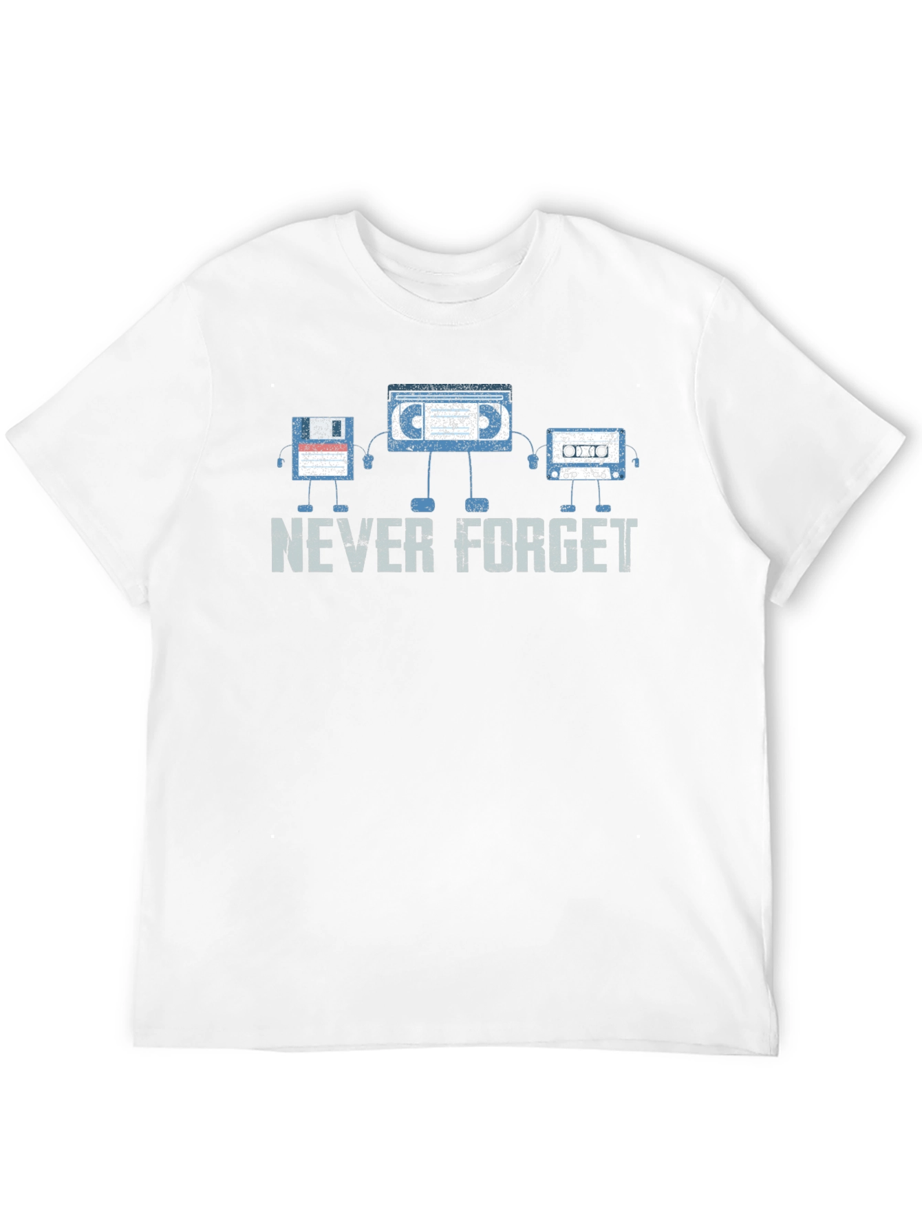 Black Retro Media T-Shirt - Never Forget view 12
