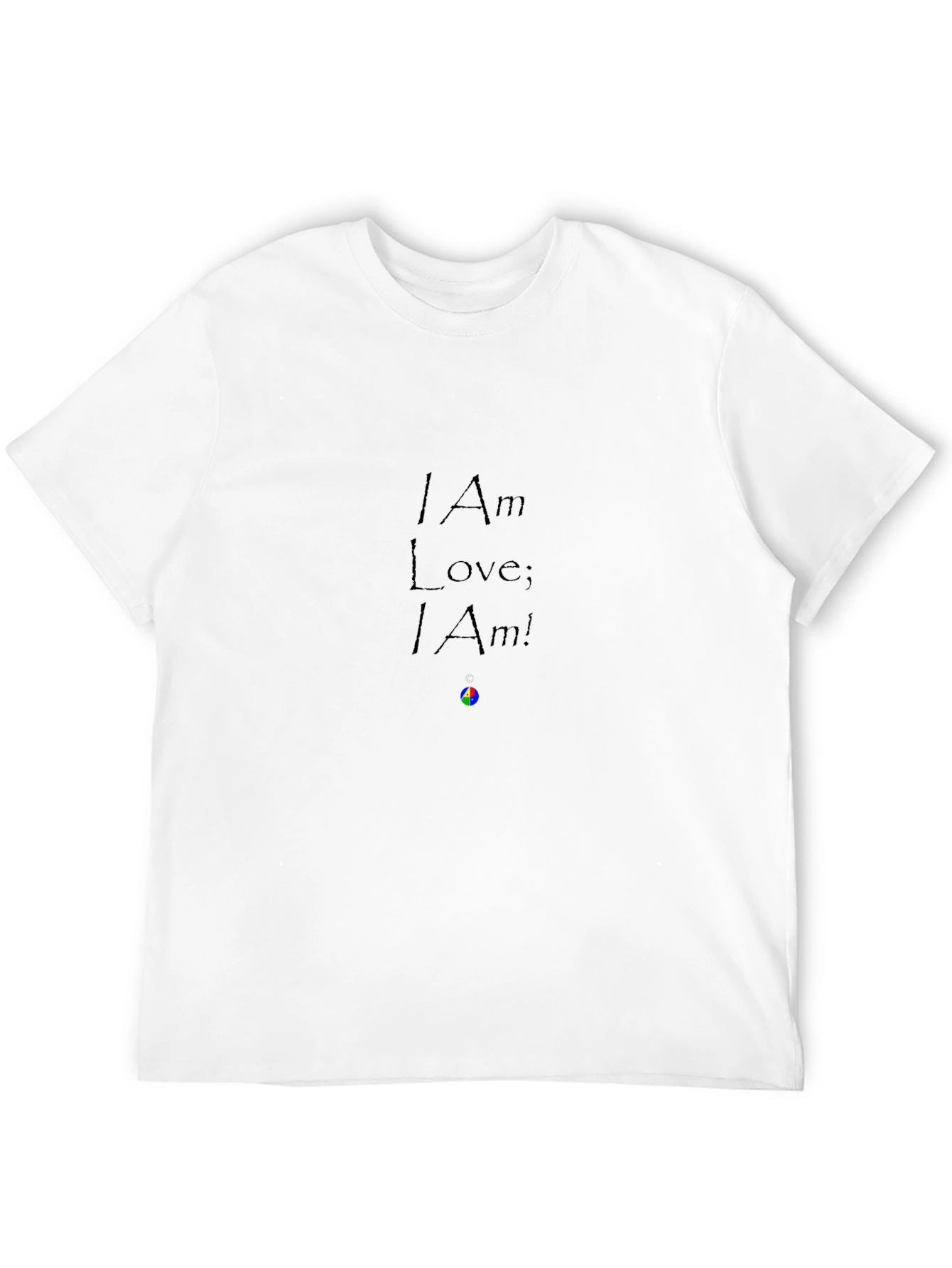 Black I Am Love Graphic T-Shirt - Black view 12