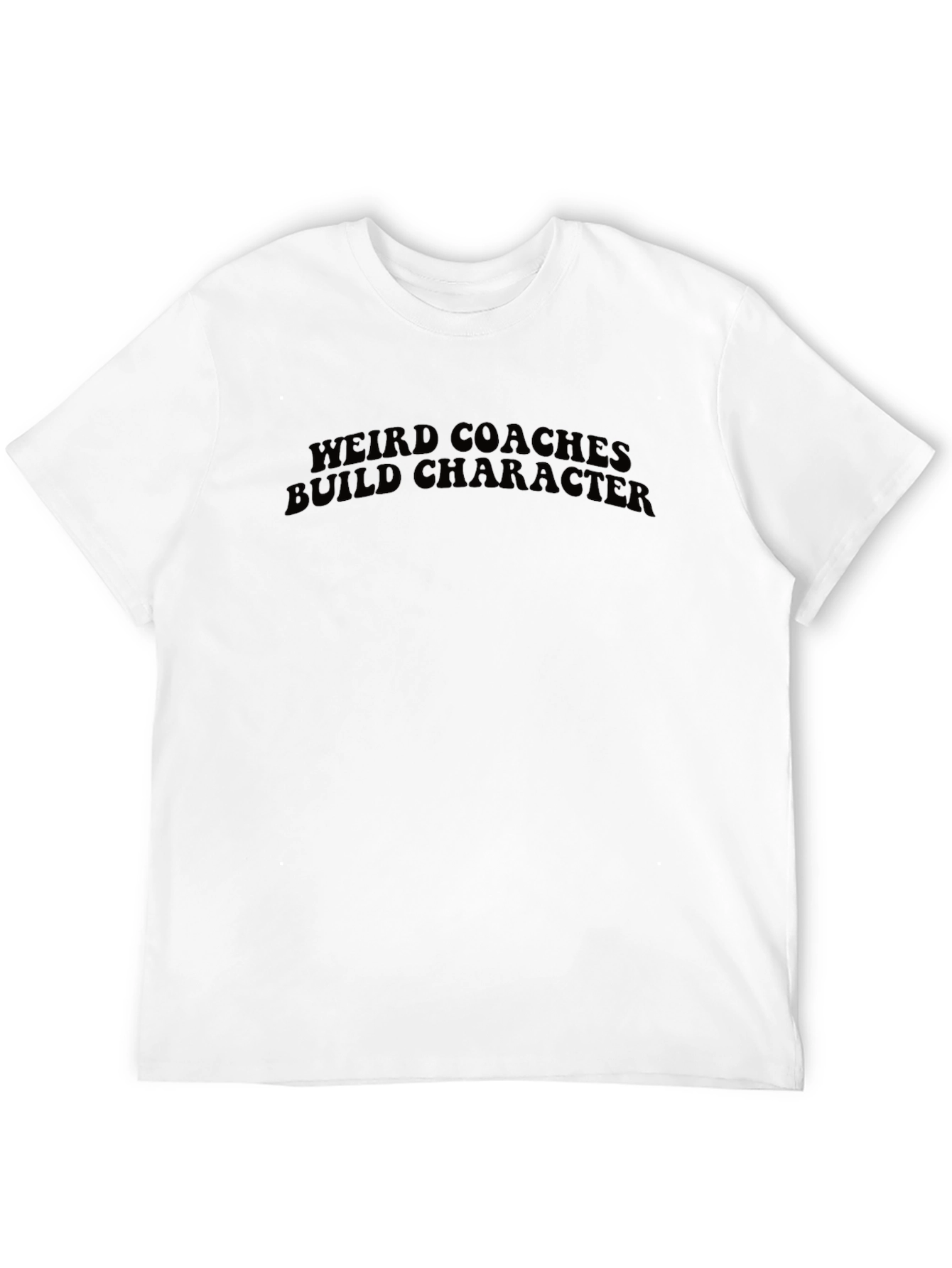 Black Weird Coaches Build Character Black T-Shirt view 12