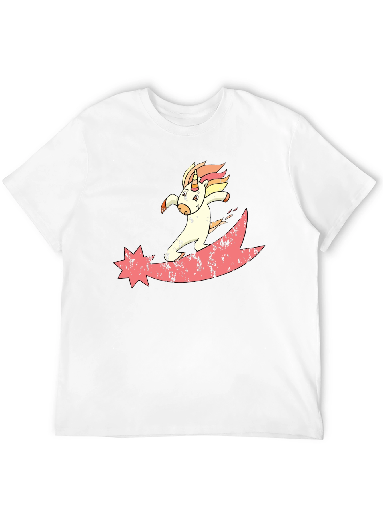 Black Unicorn Comet T-Shirt - Black Graphic Tee view 12