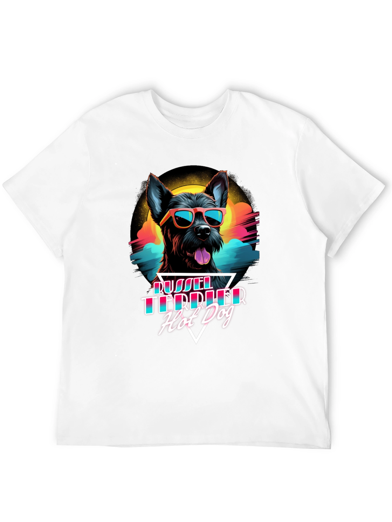 Black Cool Dog T-Shirt view 12