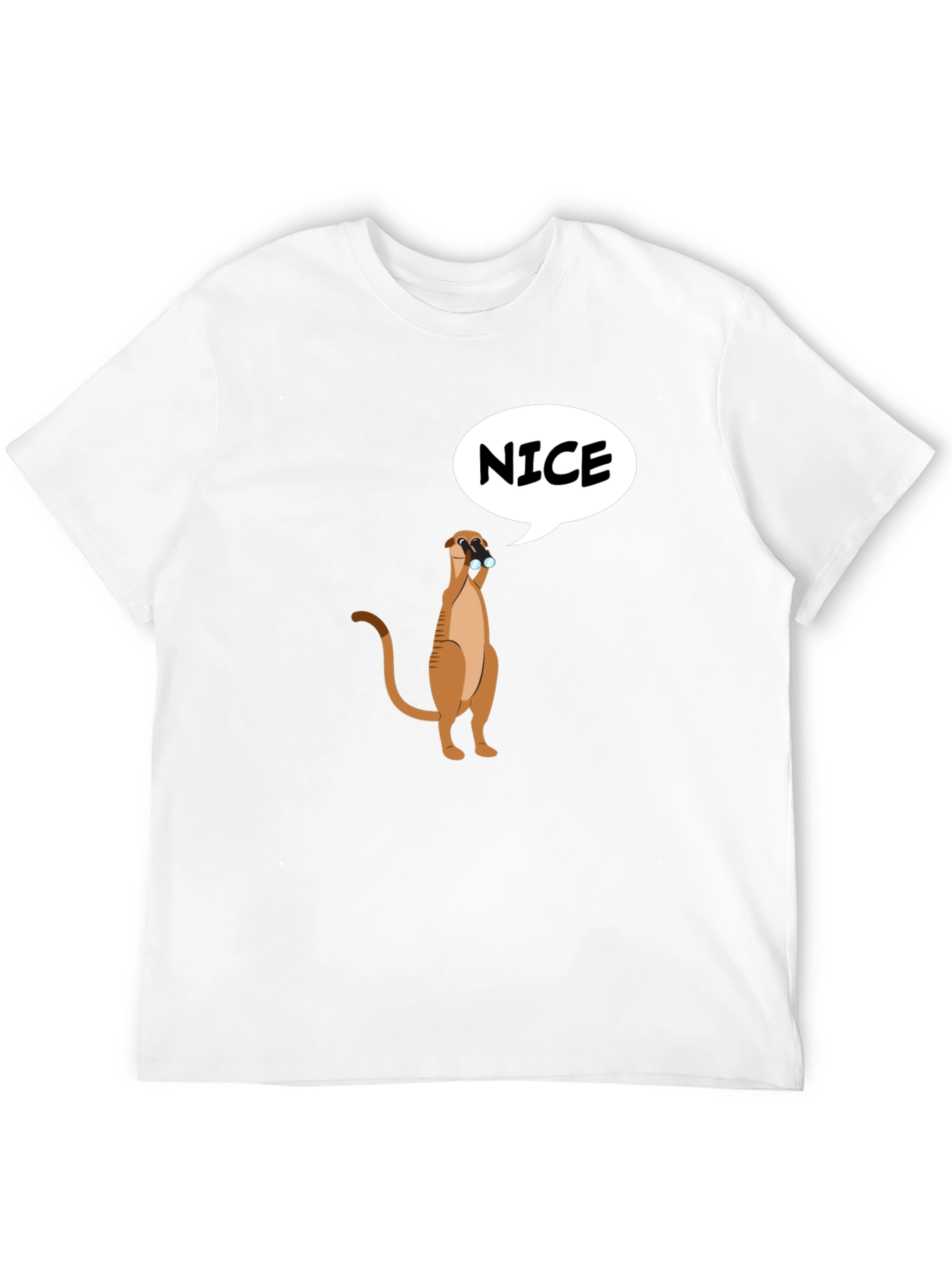 Black Funny Meerkat Nice T-Shirt - Unisex view 12