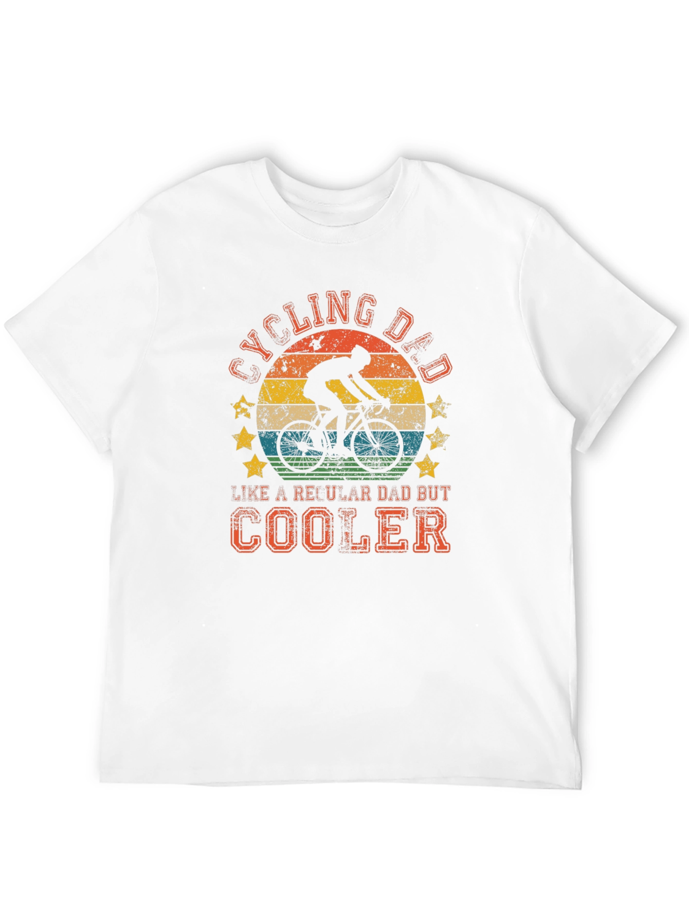 Black Cycling Dad T-Shirt: Cooler Than a Regular Dad view 12
