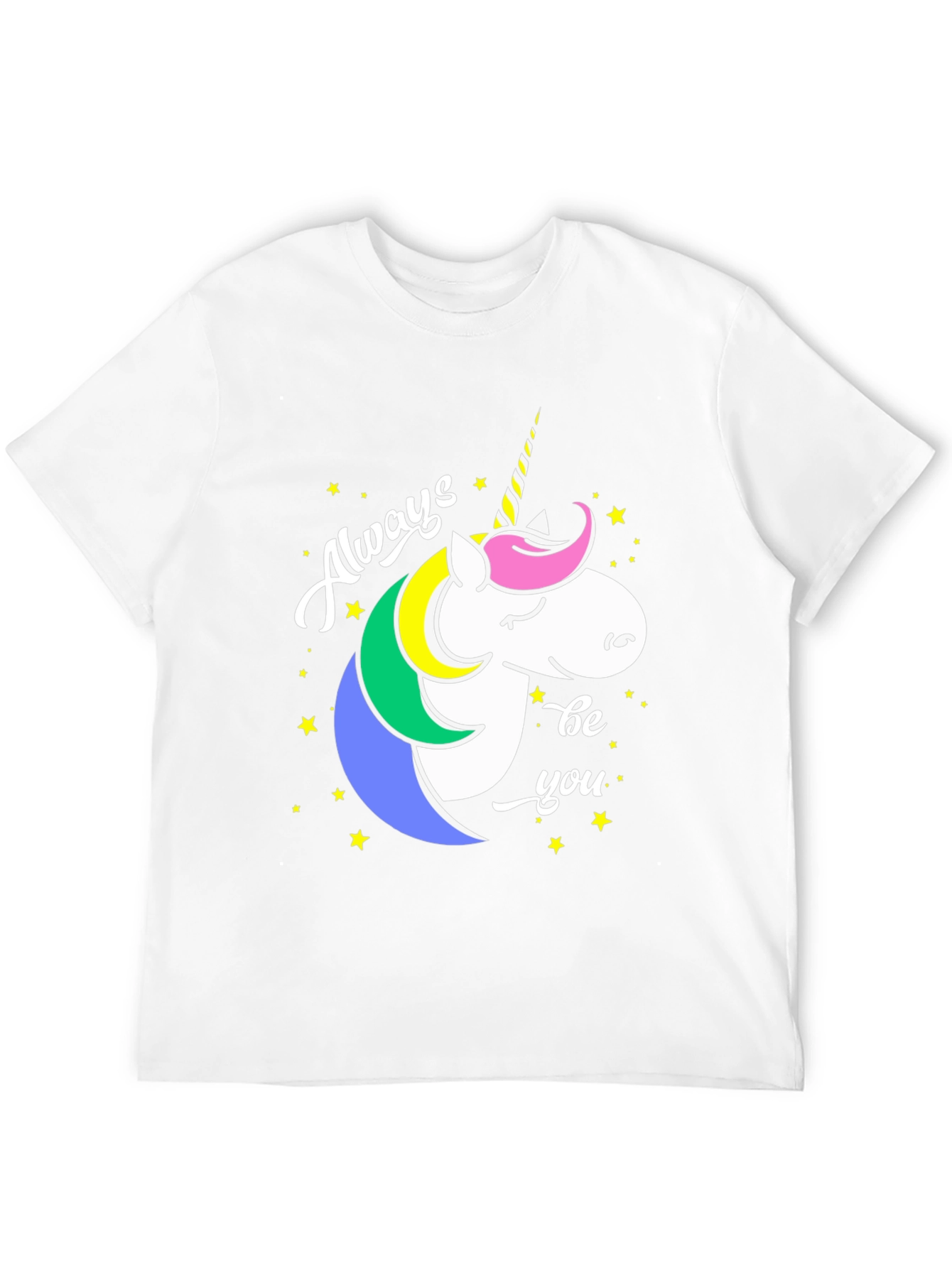 Black Always Be You Unicorn Graphic Tee - Black view 12