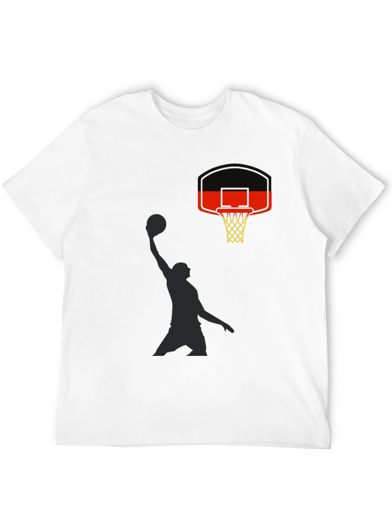 Black Slam Dunk Graphic Tee - Black Cotton Casual Shirt view 12