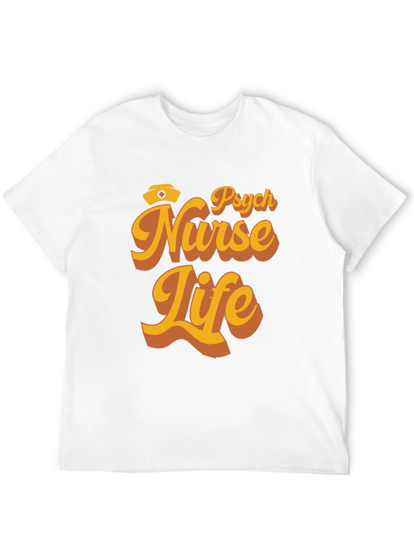 Black Psych Nurse Life T-Shirt - Retro Design view 12